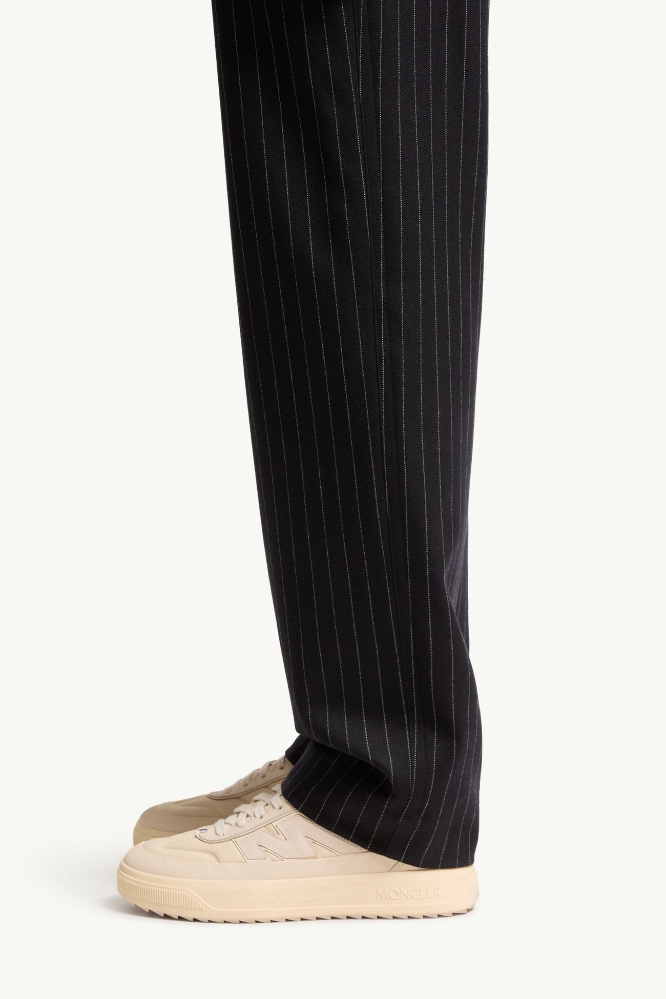 Maßgeschneiderte Nadelstreifenhose Herren Dunkelblau Moncler 1