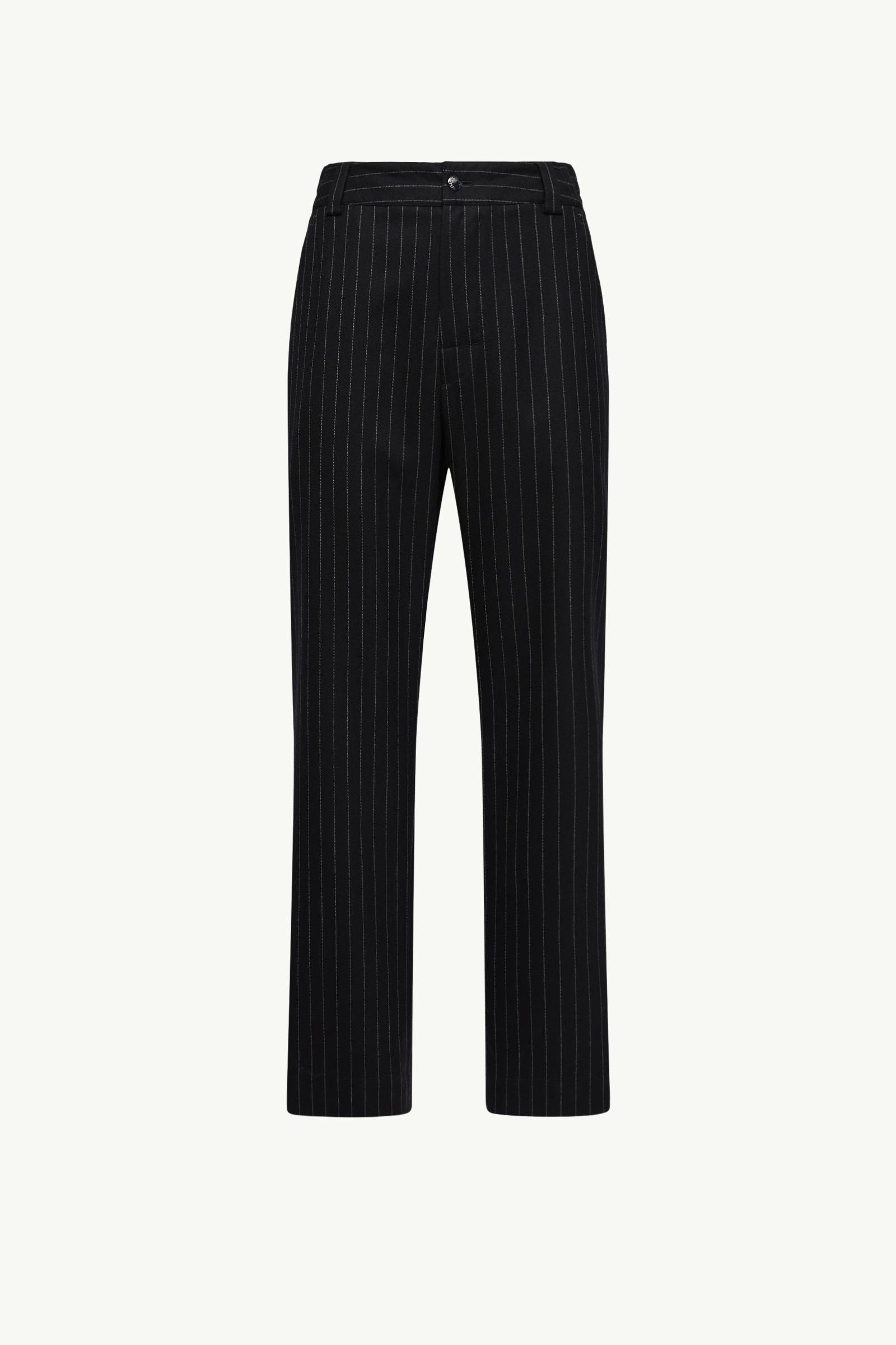 Maßgeschneiderte Nadelstreifenhose Herren Dunkelblau Moncler, 1 of 0