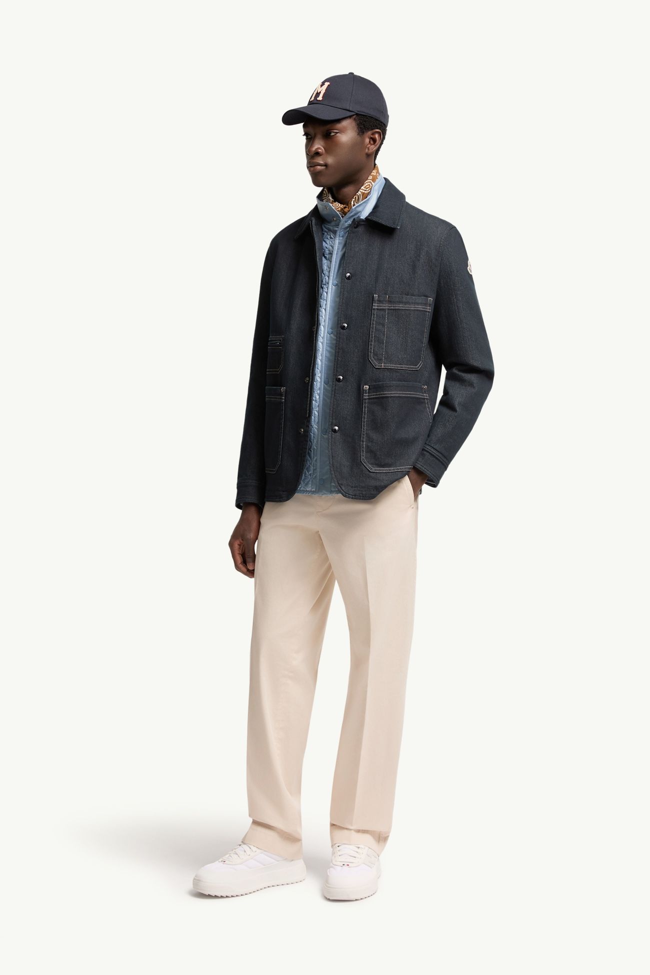 Tailoring-Hose aus Baumwolle Herren Weiß-Elfenbein Moncler 0
