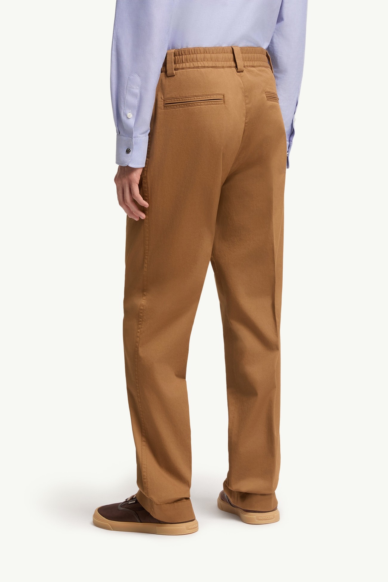 Tailored Cotton Pants Men Camel Beige Moncler 4
