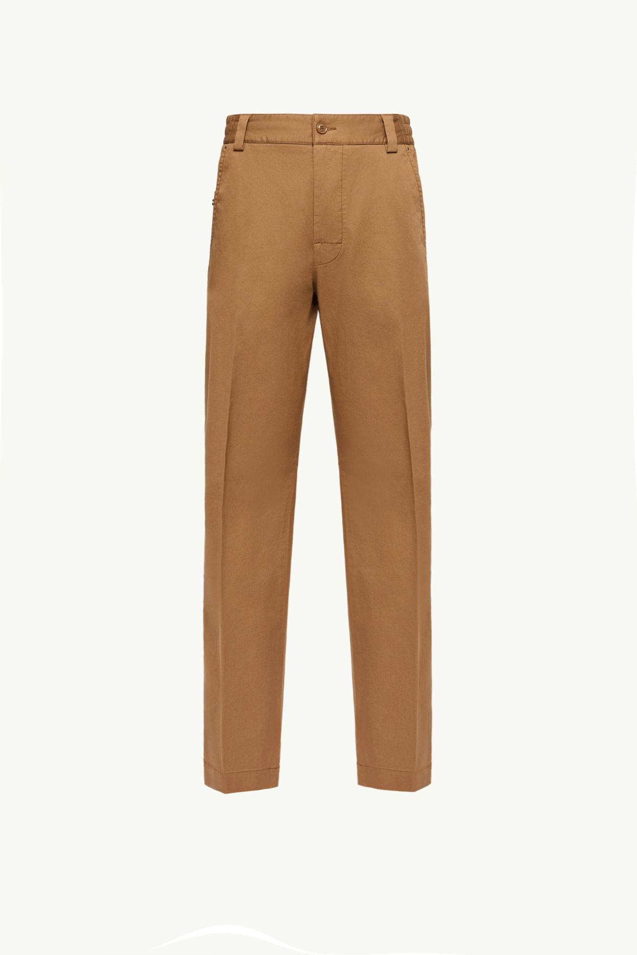 Pantaloni in cotone sartoriali Uomo Beige Cammello Moncler 2