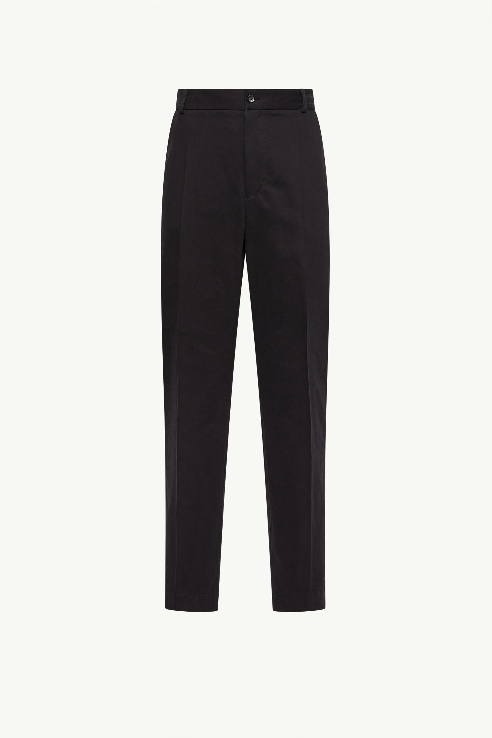 Tailored Cotton Trousers Men Black Moncler, 1 of 0