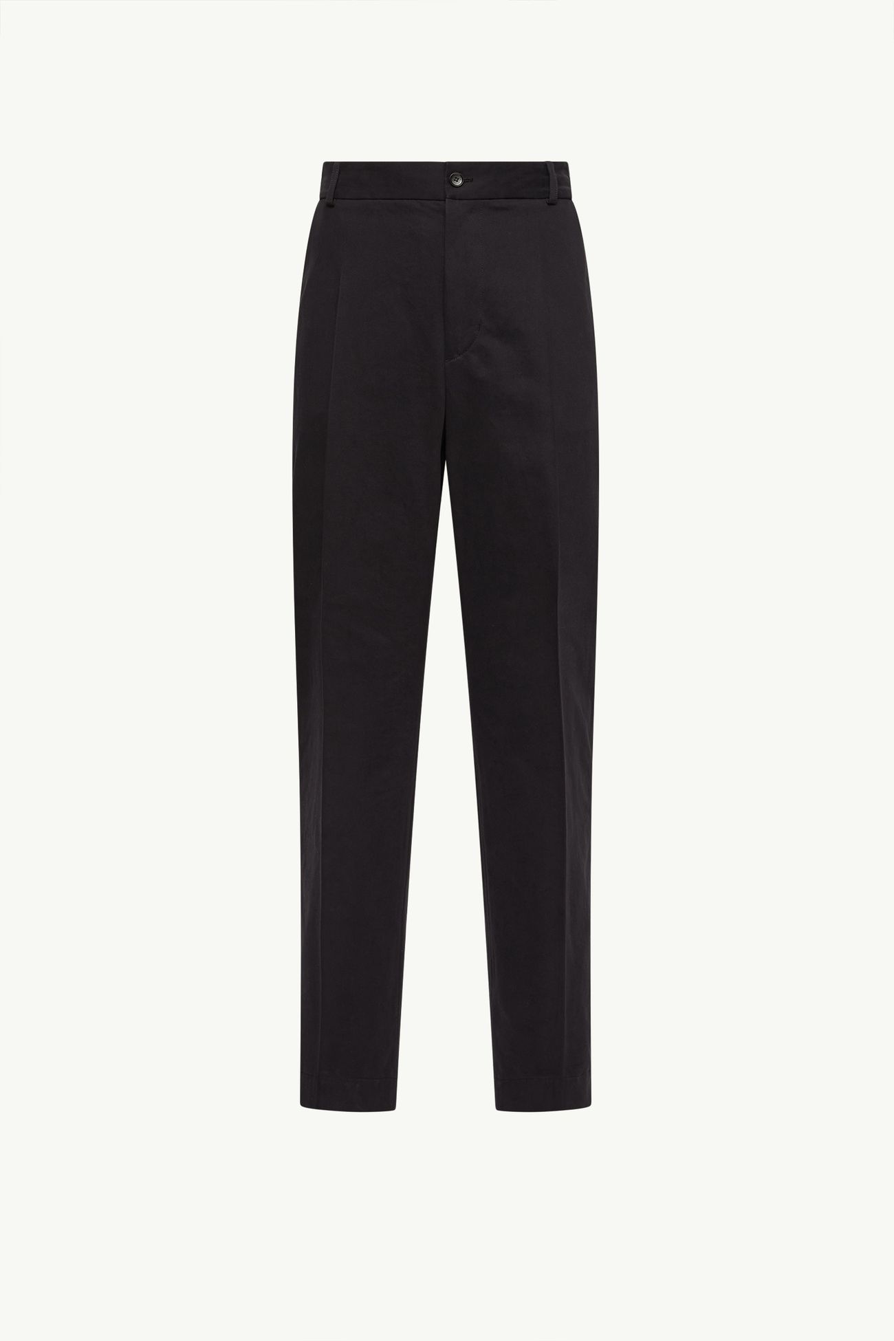 Pantalones de sastrería de algodón Hombre Negro Moncler 2