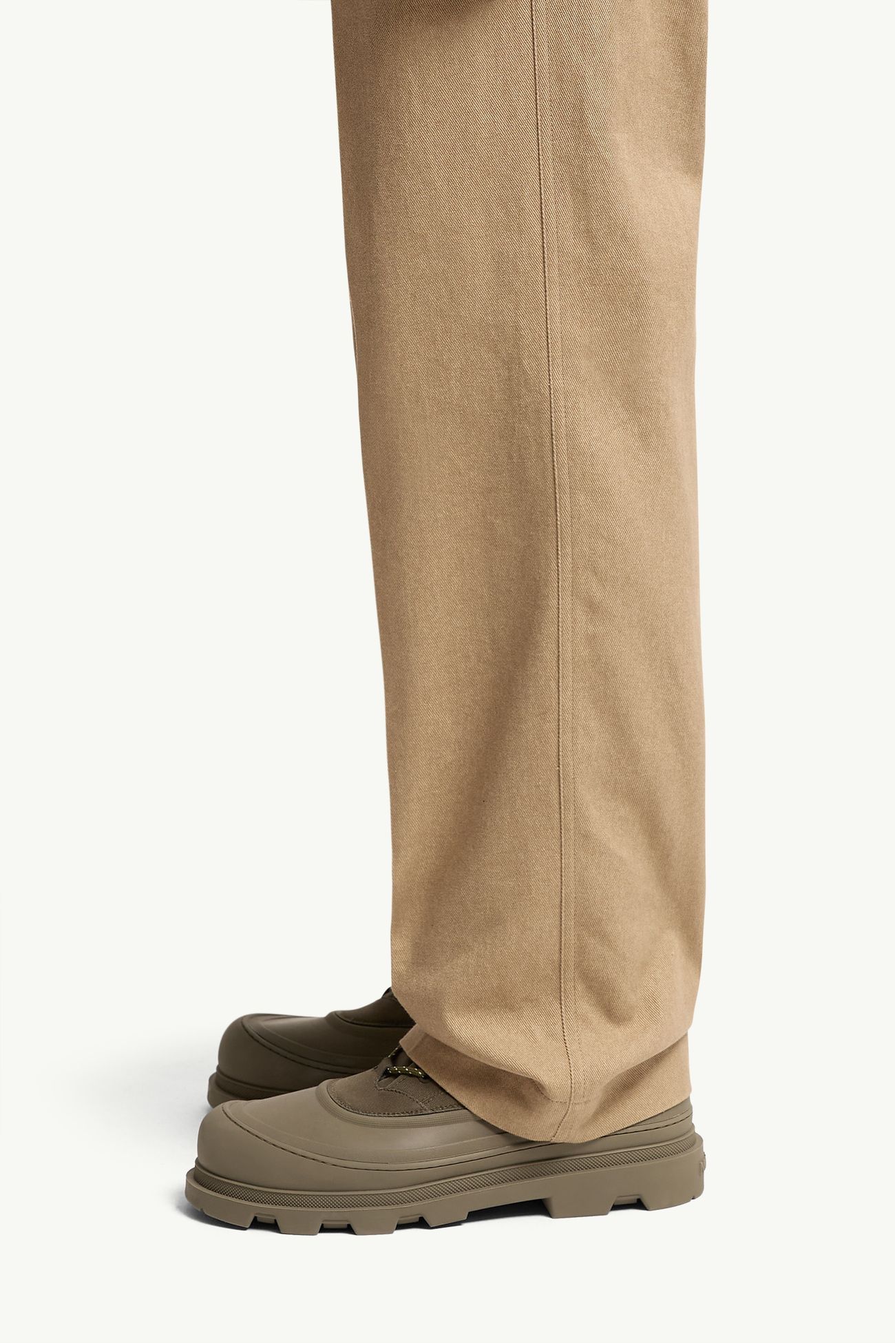 Pantaloni in cotone sartoriali Uomo Beige Moncler 1