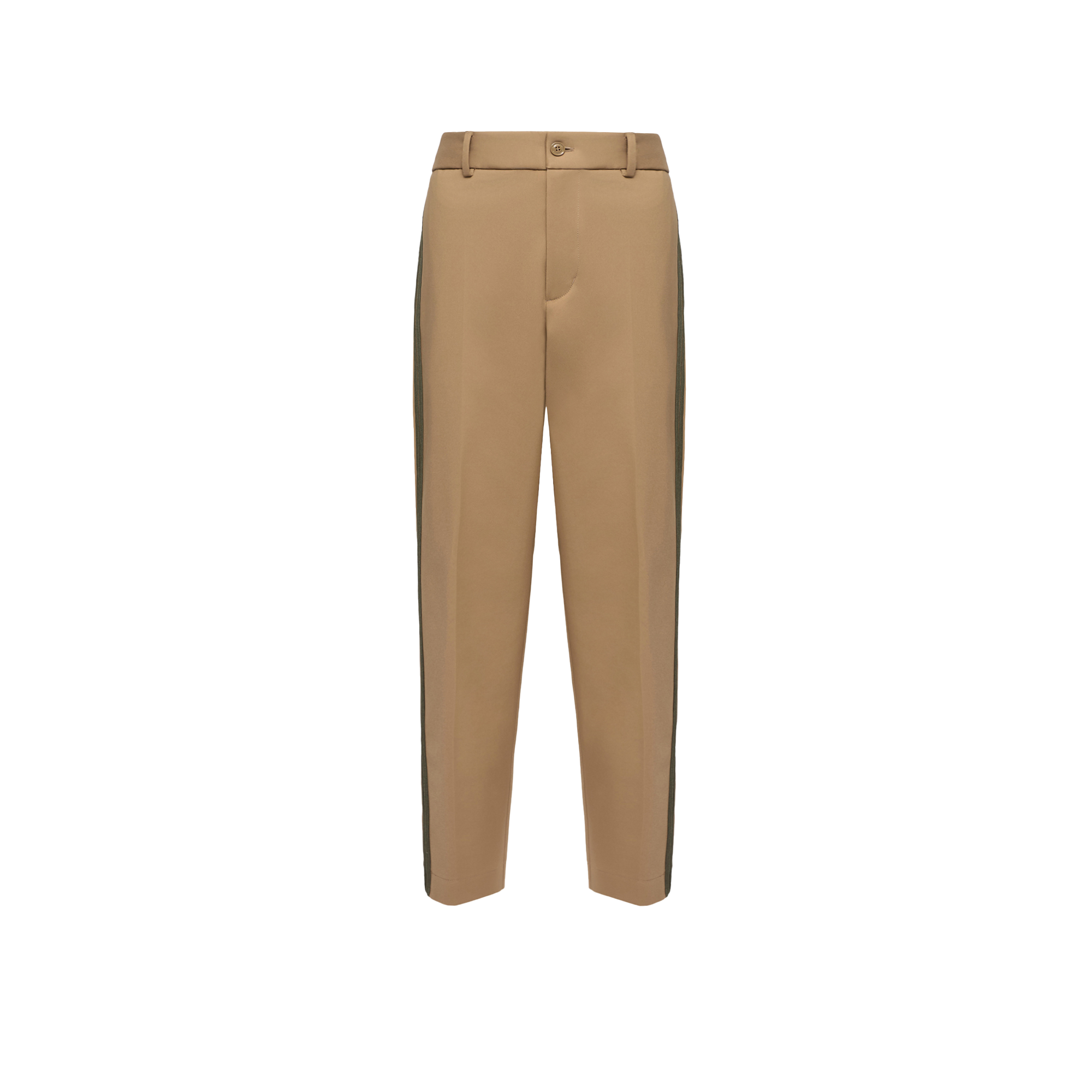 Moncler   Tailored Cotton Blend Trousers for Men in Beige, Size: 48
