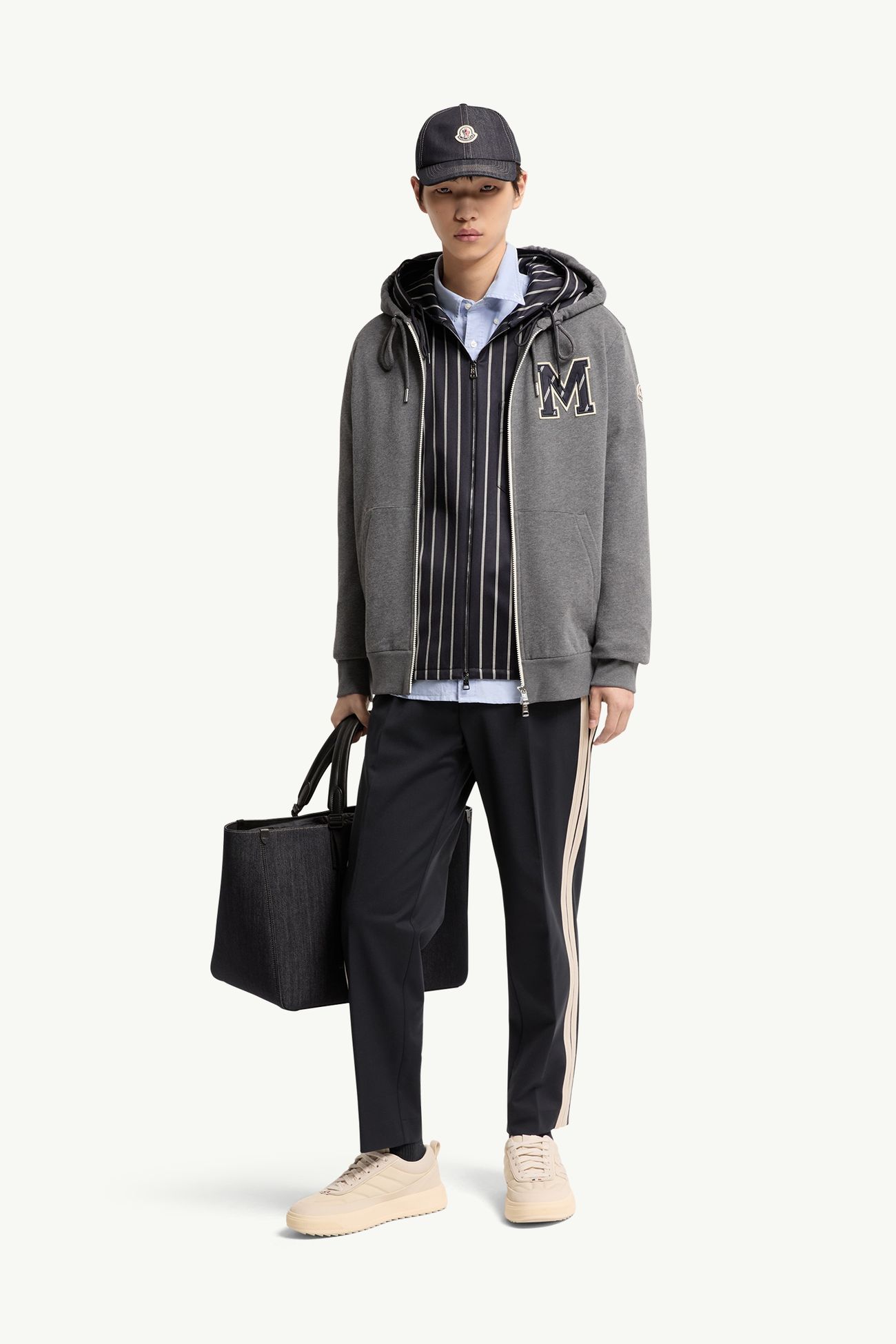 Tailoring-Hose aus einer Baumwollmischung Herren Dunkelblau Moncler 0