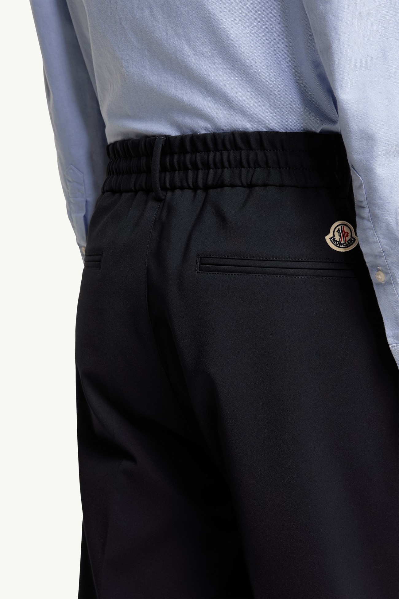 Pantalones de sastrería de mezcla de algodón Hombre Azul oscuro Moncler 5