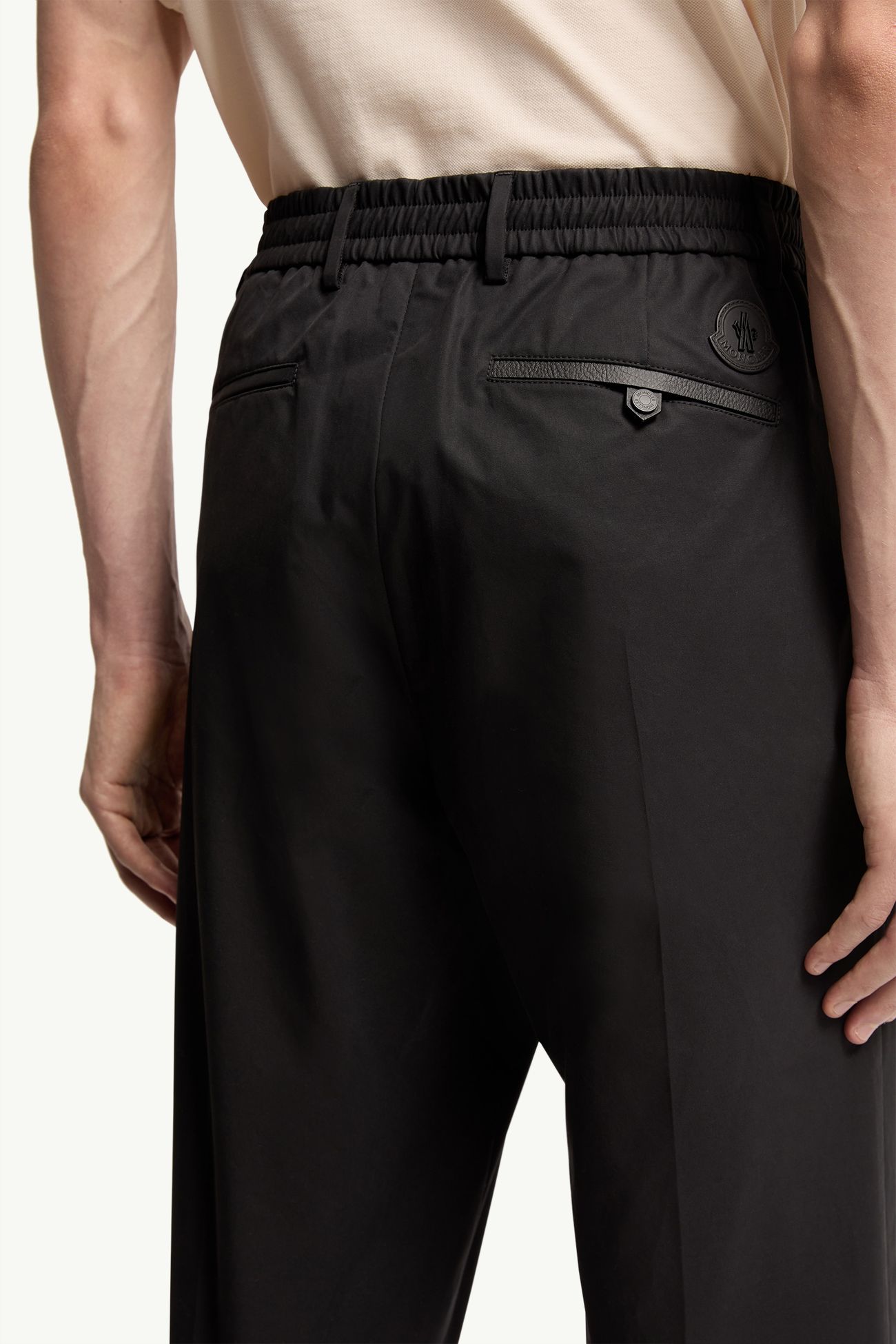 Hose aus einer technischen Baumwollmischung Herren Schwarz Moncler 5