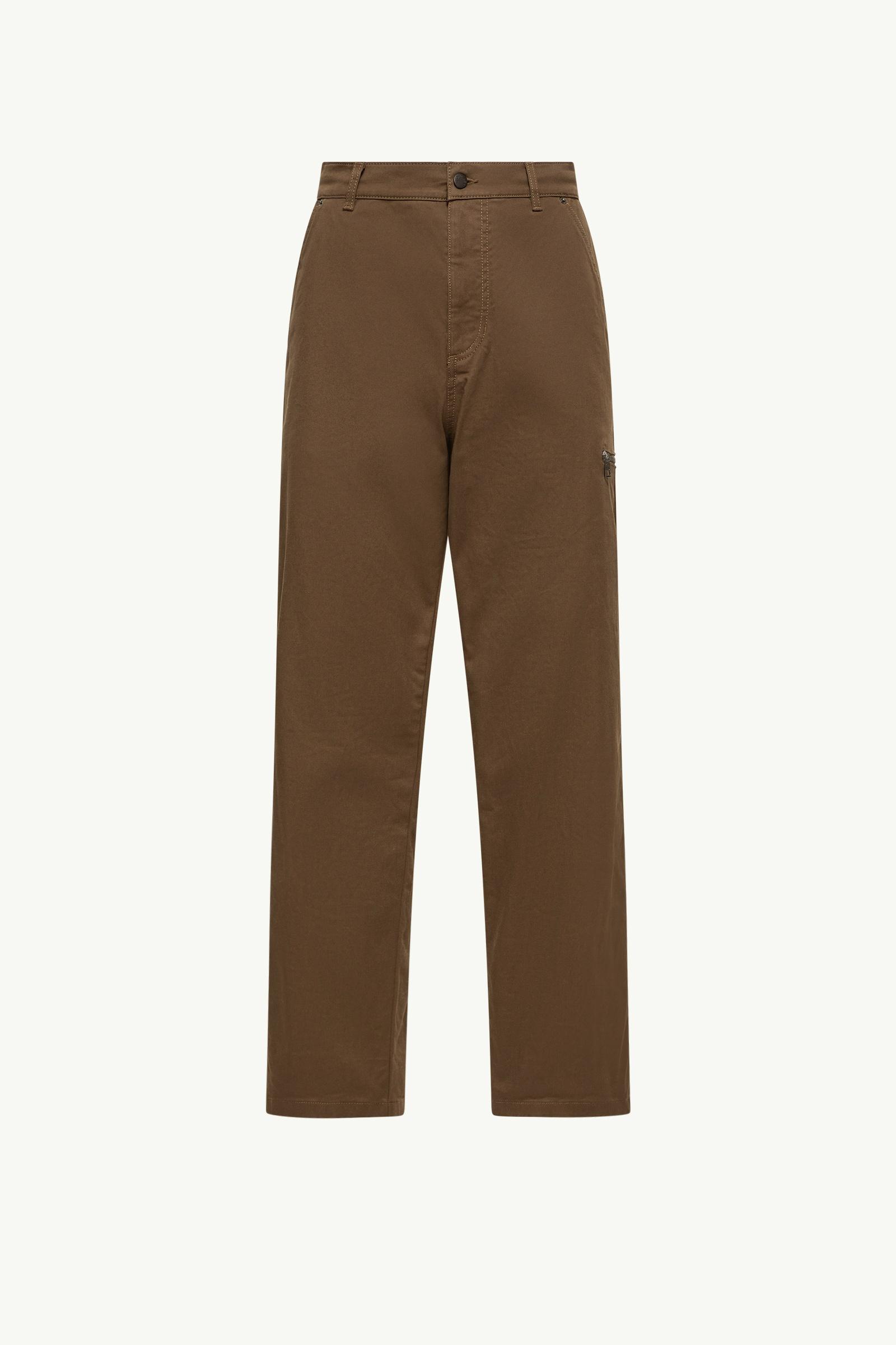 Hose aus Stretch-Gabardine Herren Olivgrün Moncler, 1 of 0