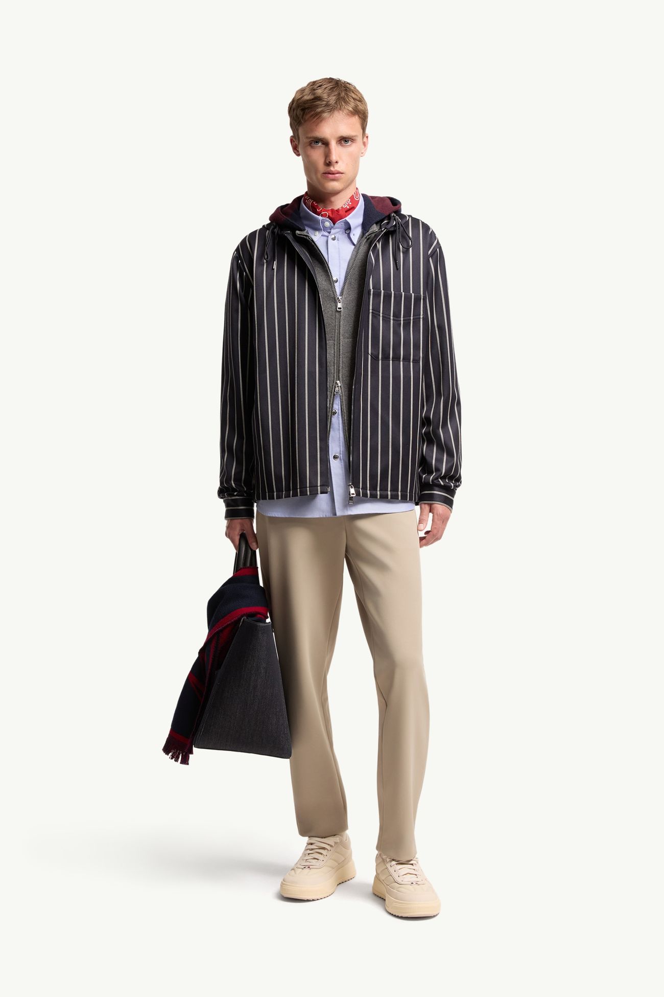 Logo Jogging Trousers Men Taupe Moncler 0