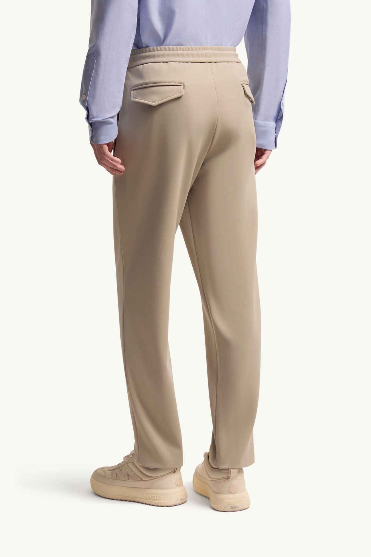 Logo Jogging Pants Men Taupe Moncler 4