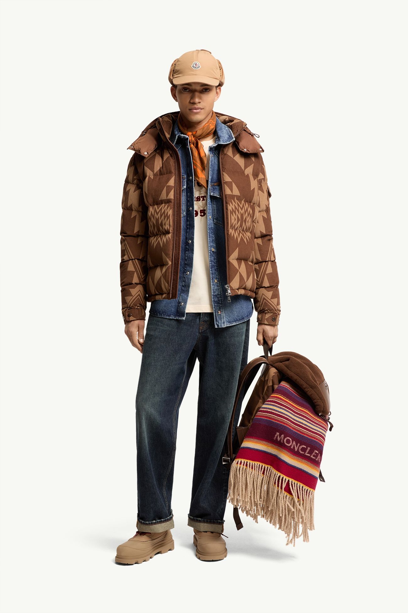 男士直筒牛仔裤 男士 丹宁蓝 Moncler 0