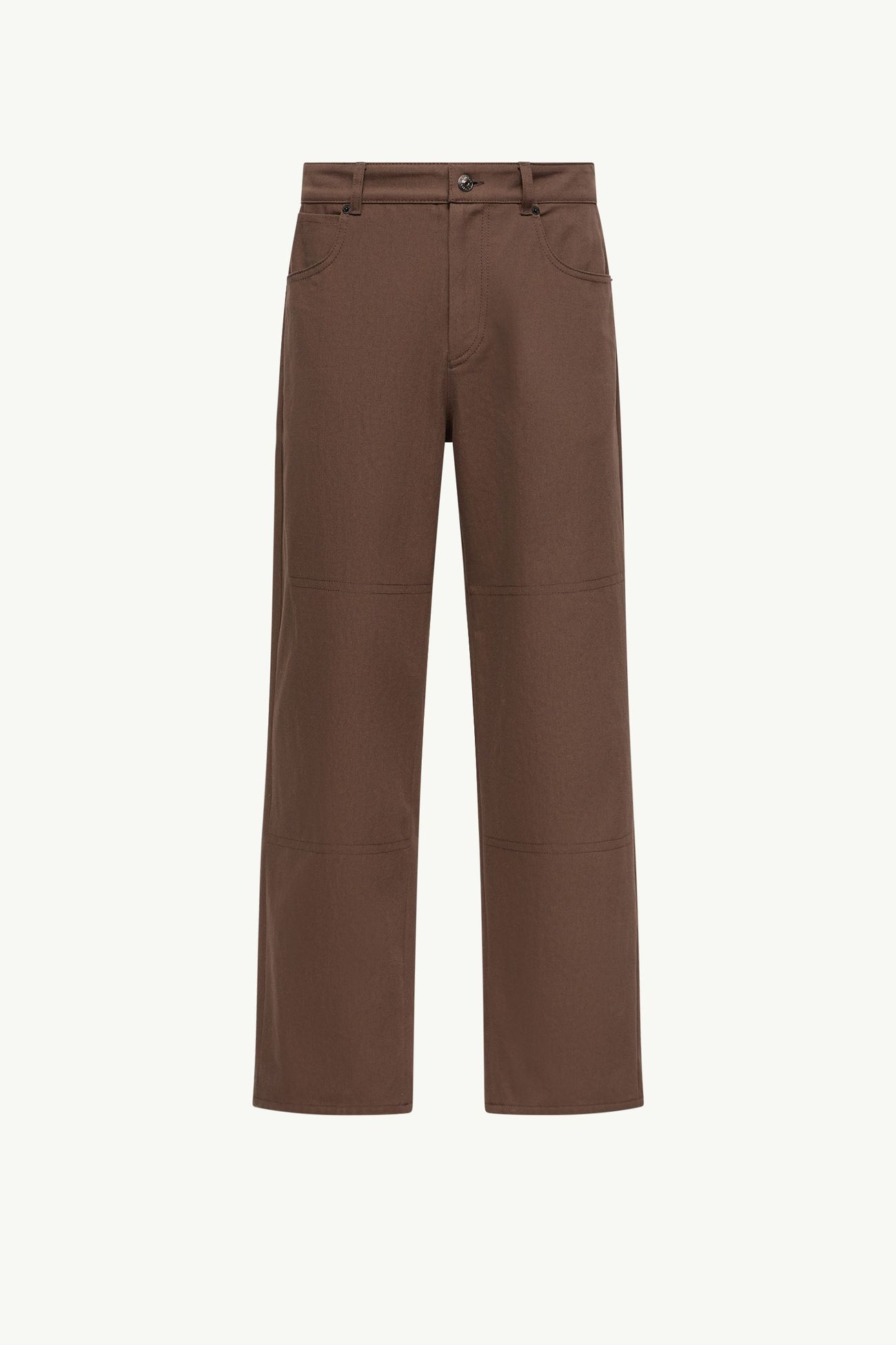 Canvas Cargo Trousers Men Brown Moncler 2