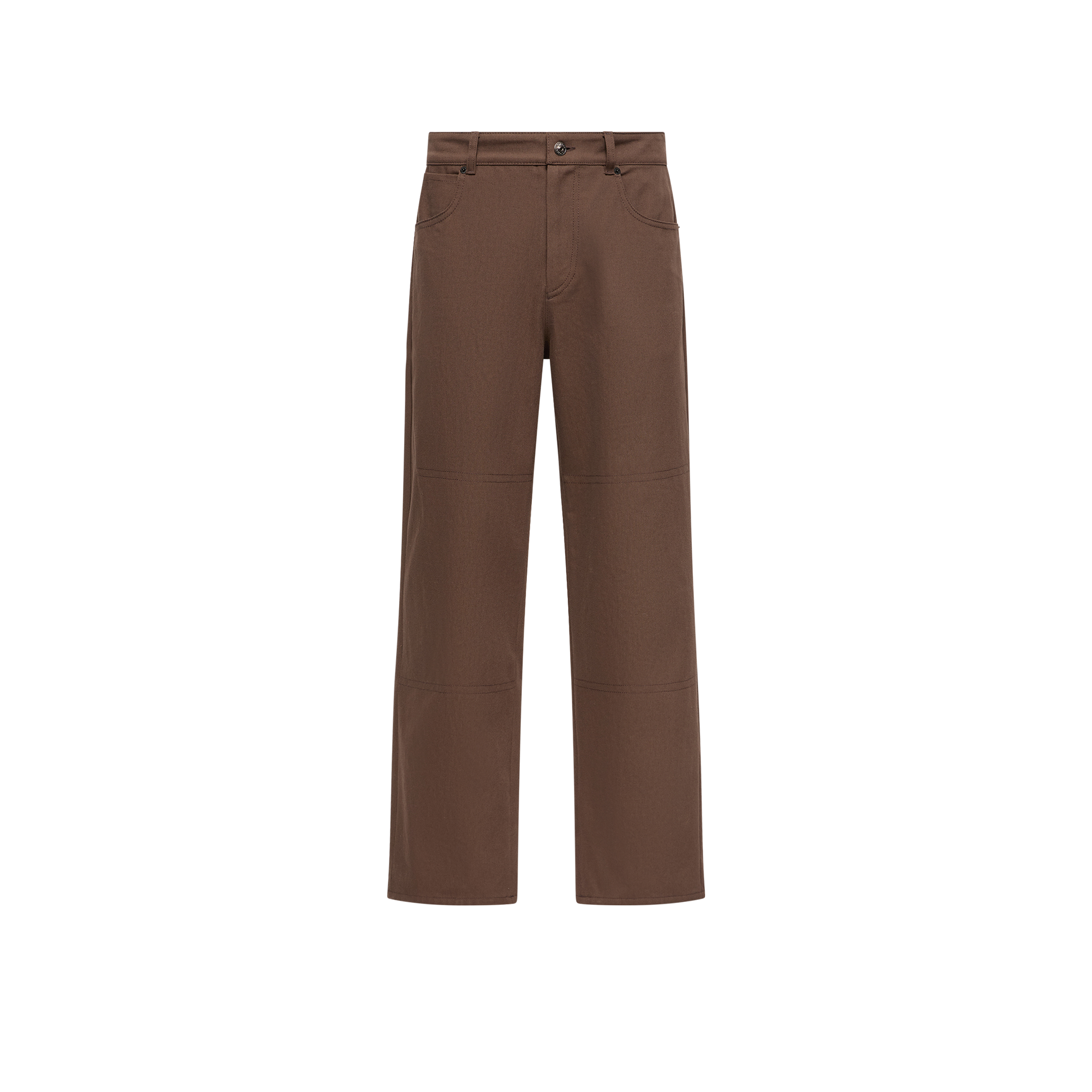 Moncler Pantaloni Cargo In Canvas Uomo da Marrone, Taglia: 46