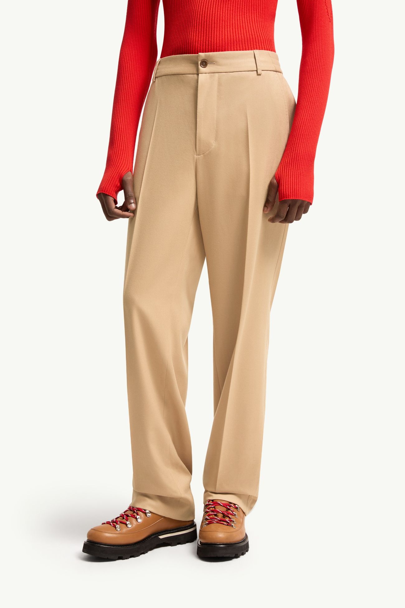 Tailored Trousers Men Beige Moncler 3