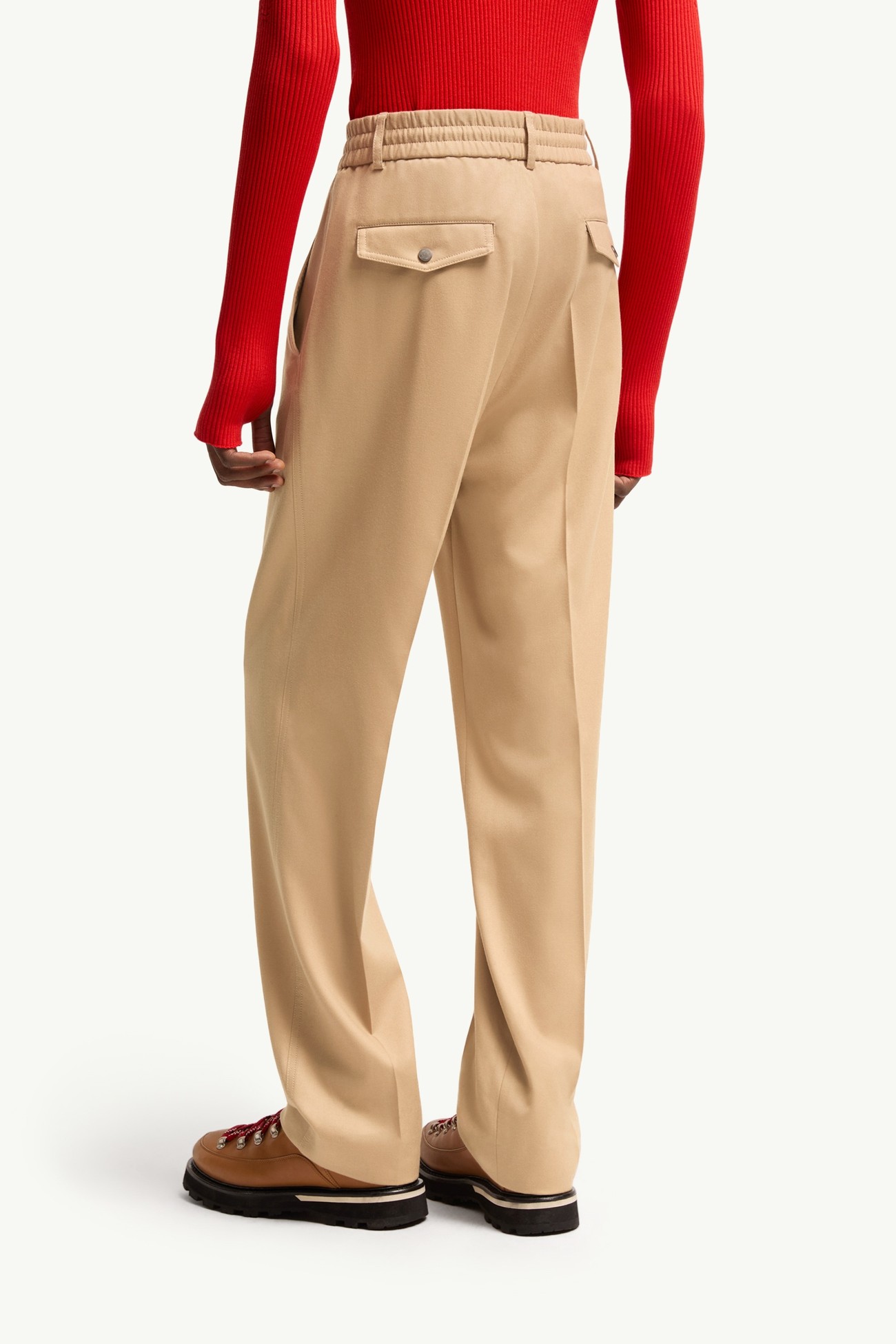 Tailored Trousers Men Beige Moncler 4