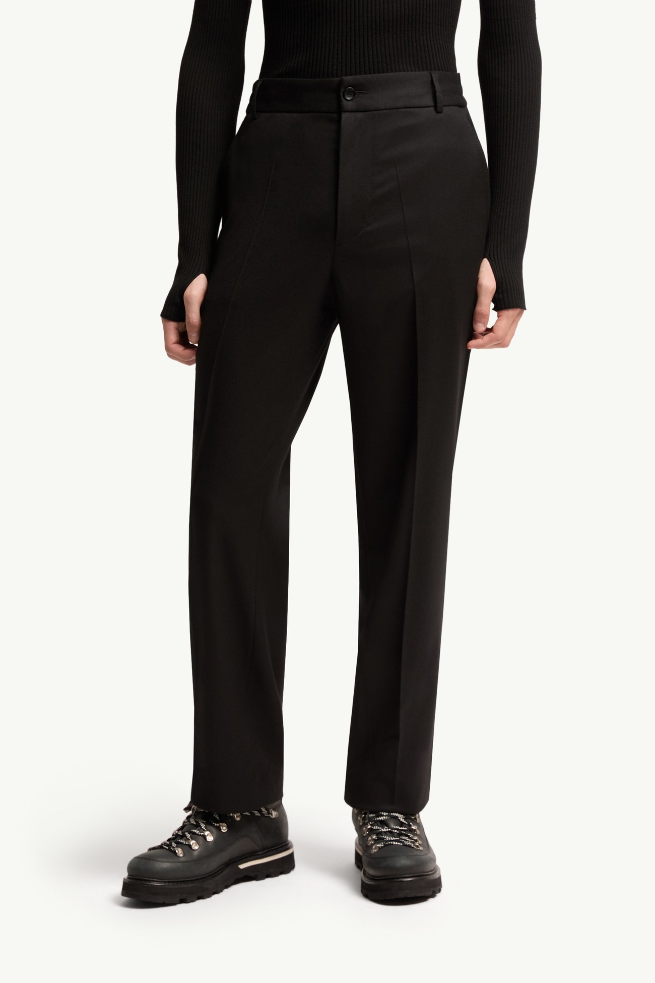 Tailored Trousers Men Black Moncler 3