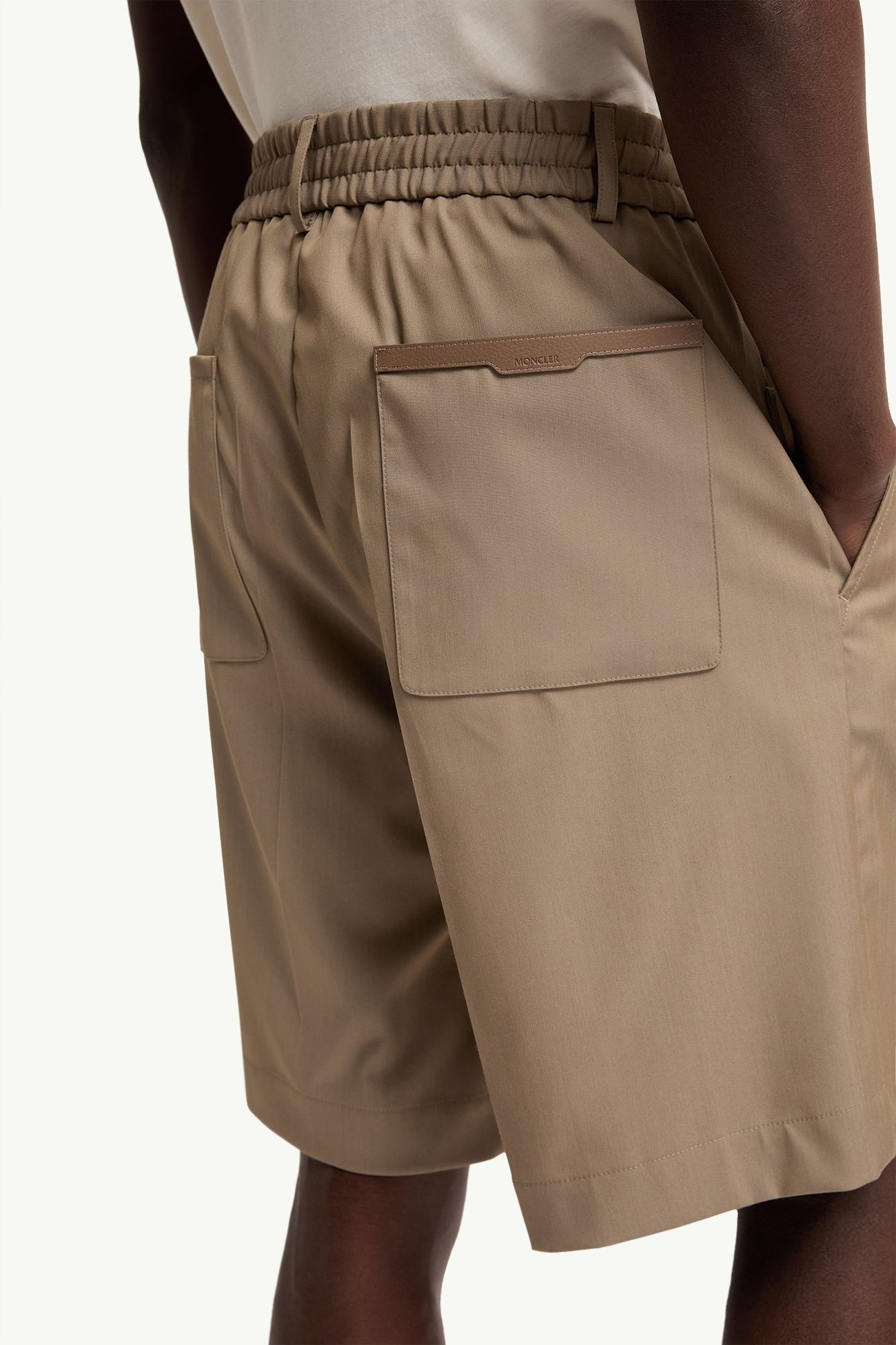 Bermudashorts aus Wollmisch-Gabardine Herren Beige Moncler 5