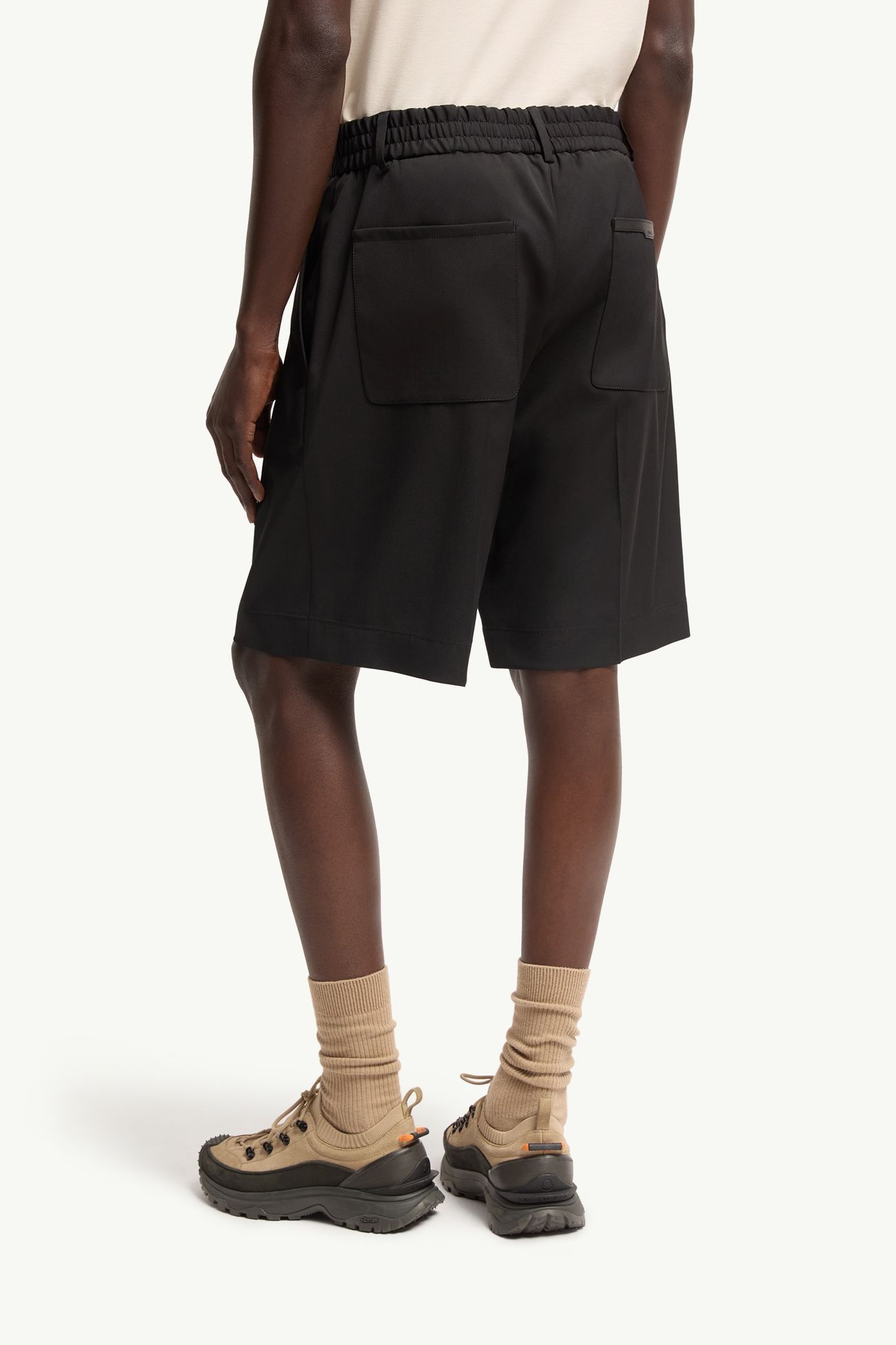 Bermudashorts aus Wollmisch-Gabardine Herren Schwarz Moncler 4