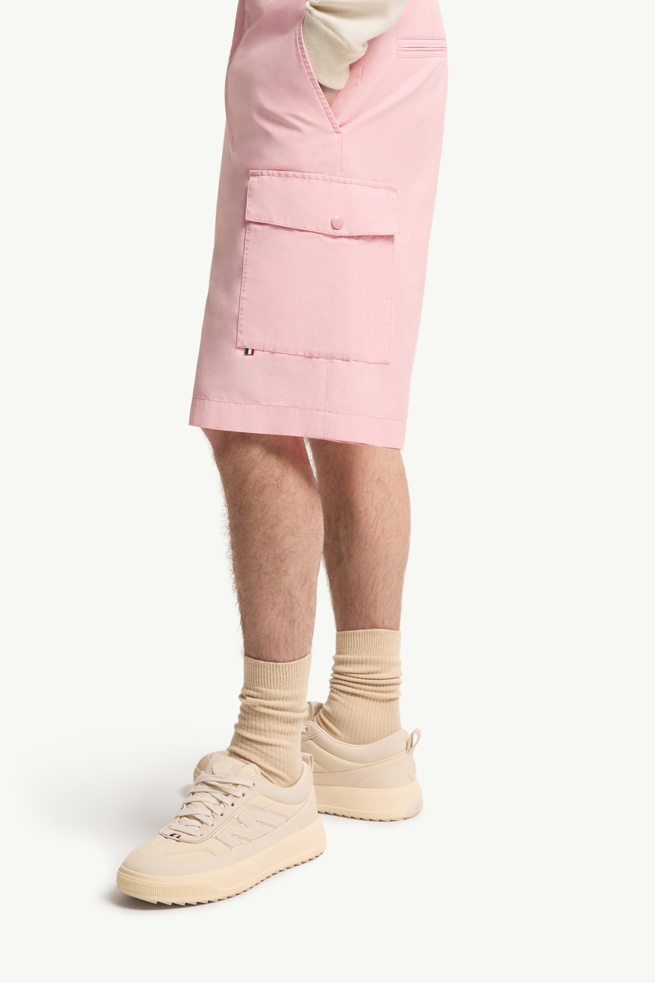 Shorts cargo de gabardina Hombre Rosado Moncler 1