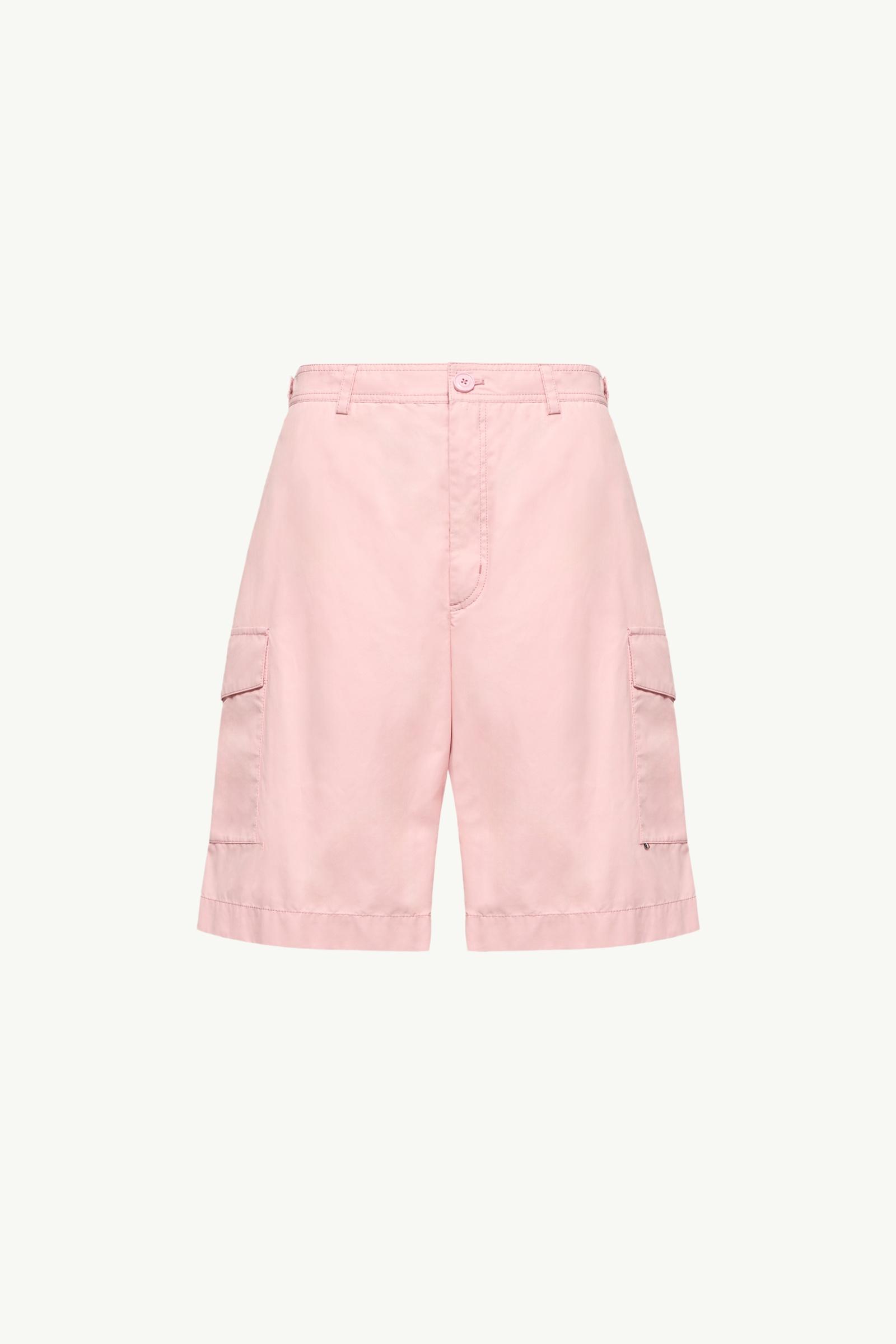 Gabardine Cargo Shorts Men Pink Moncler
