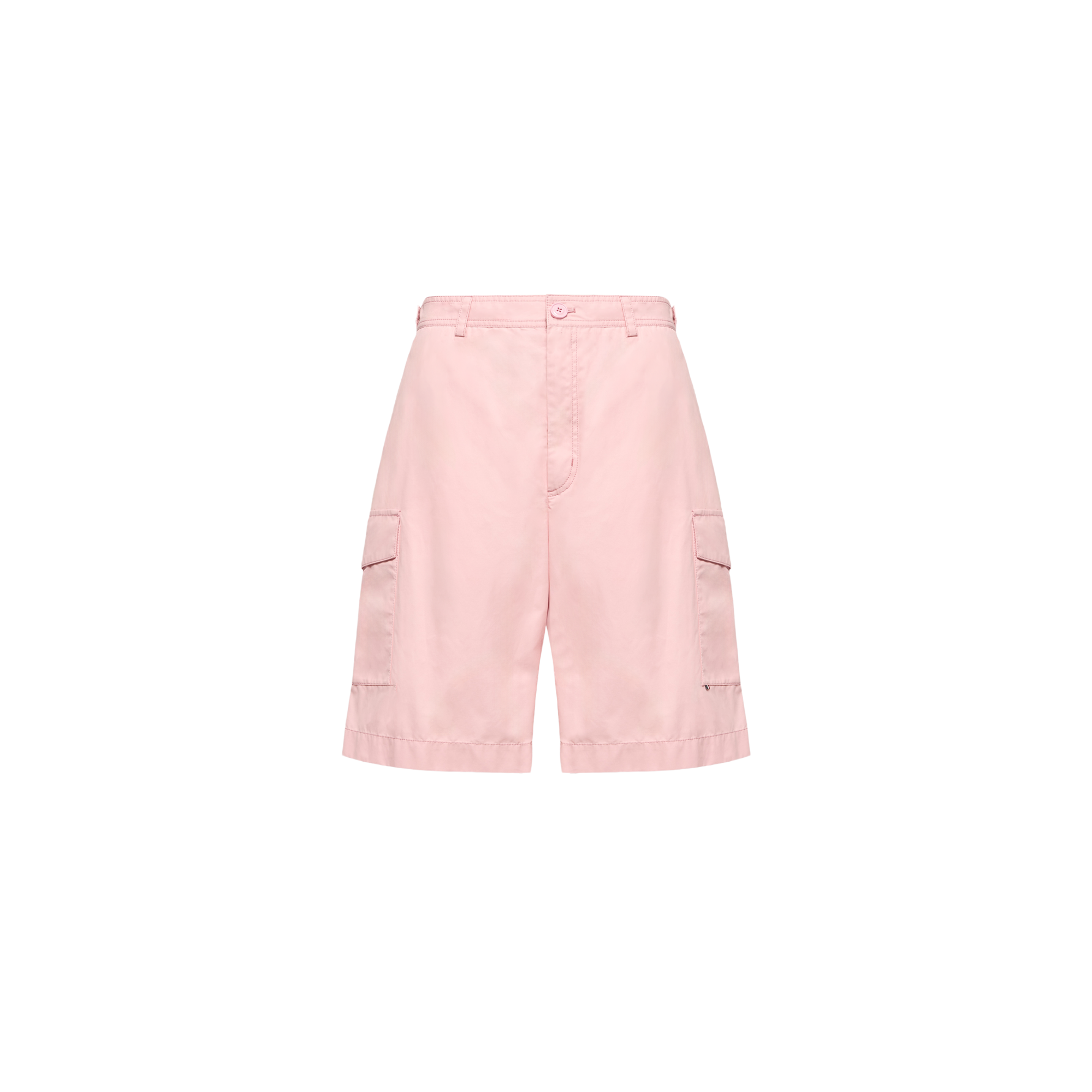 Moncler   Gabardine Cargo Shorts for Men in Pink, Size: 50