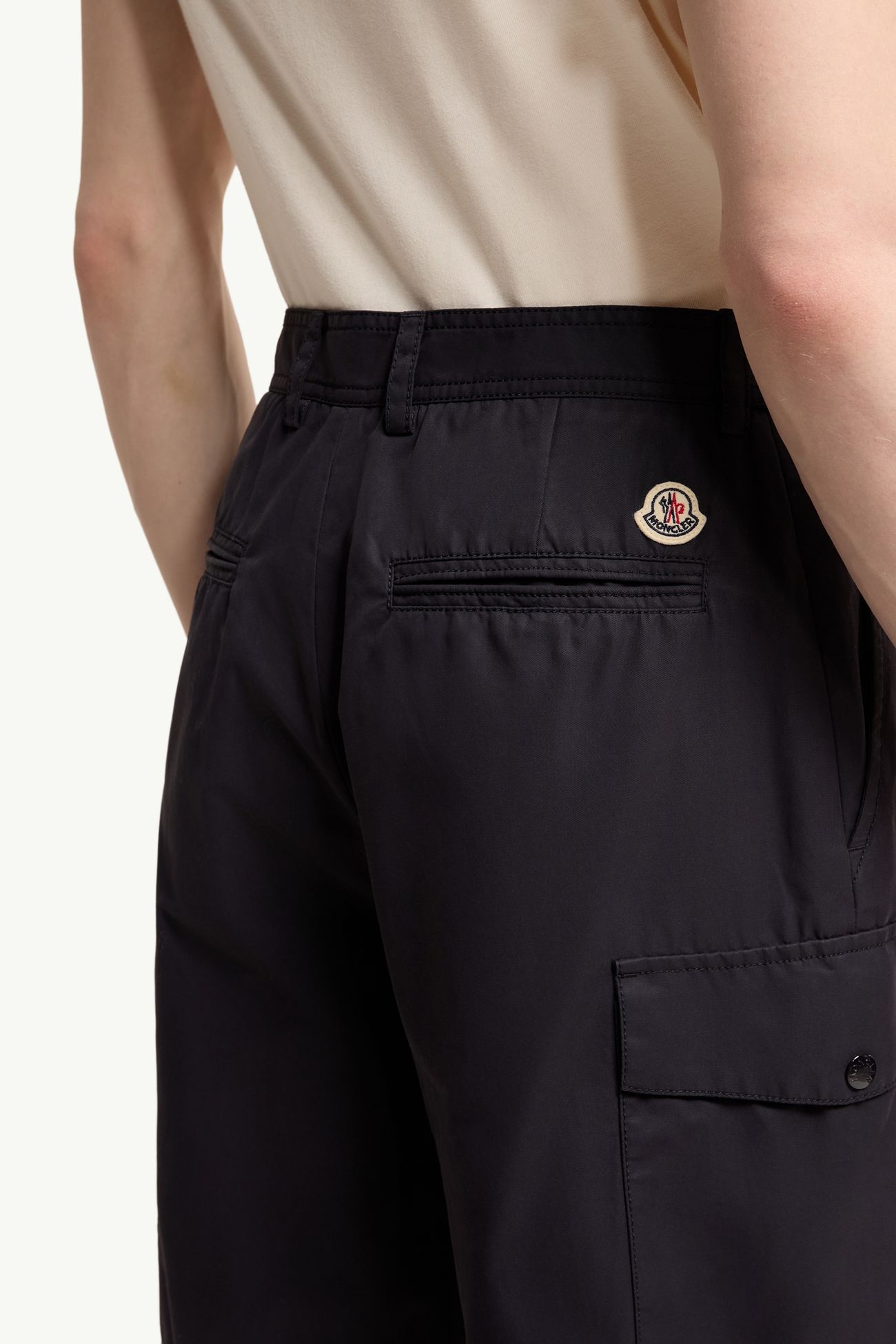 개버딘 카고 쇼츠 남성 네이비 블루 Moncler 5
