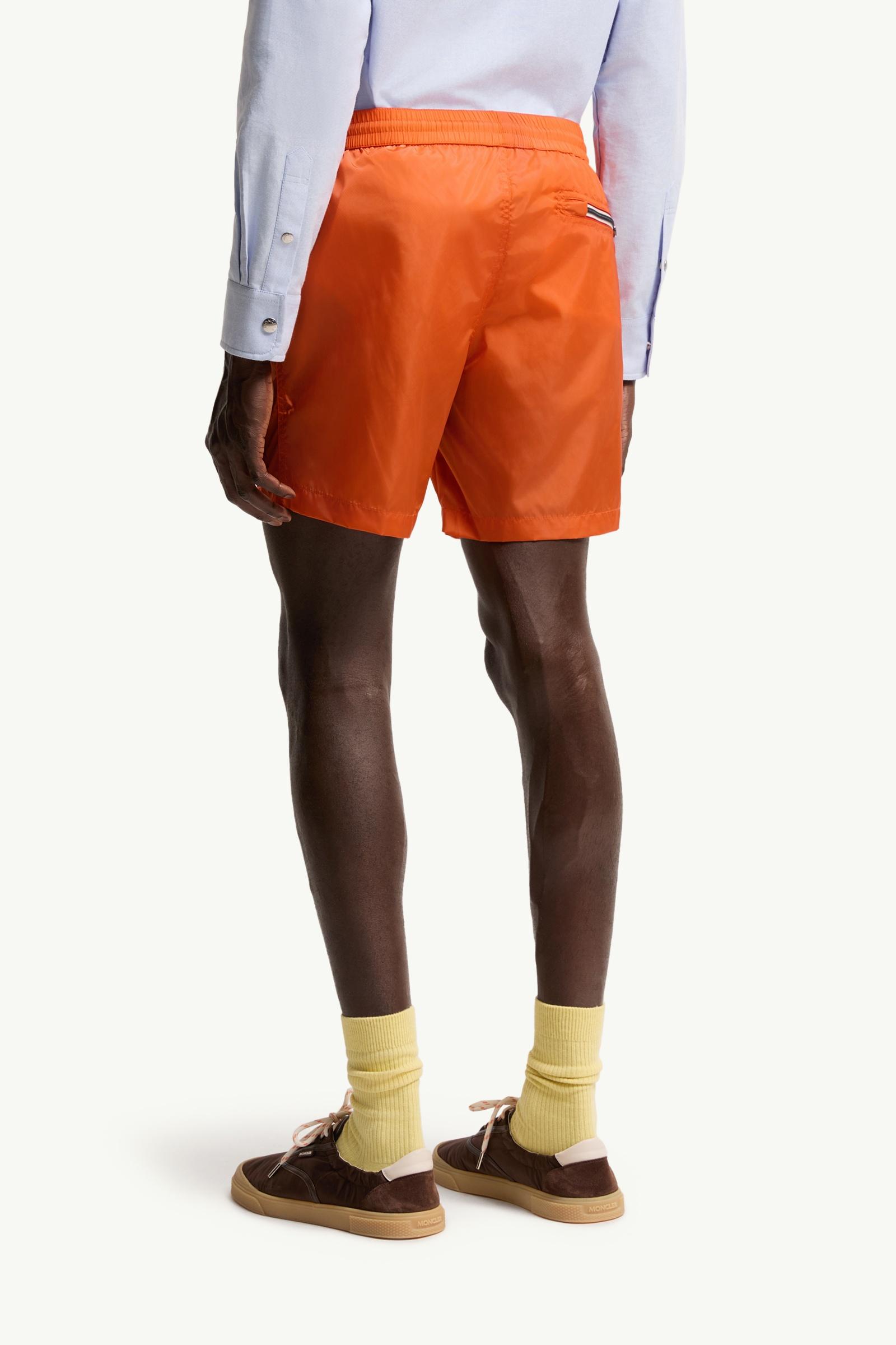 Orange Logo Swim Shorts - Swimwear for Men | Moncler NL