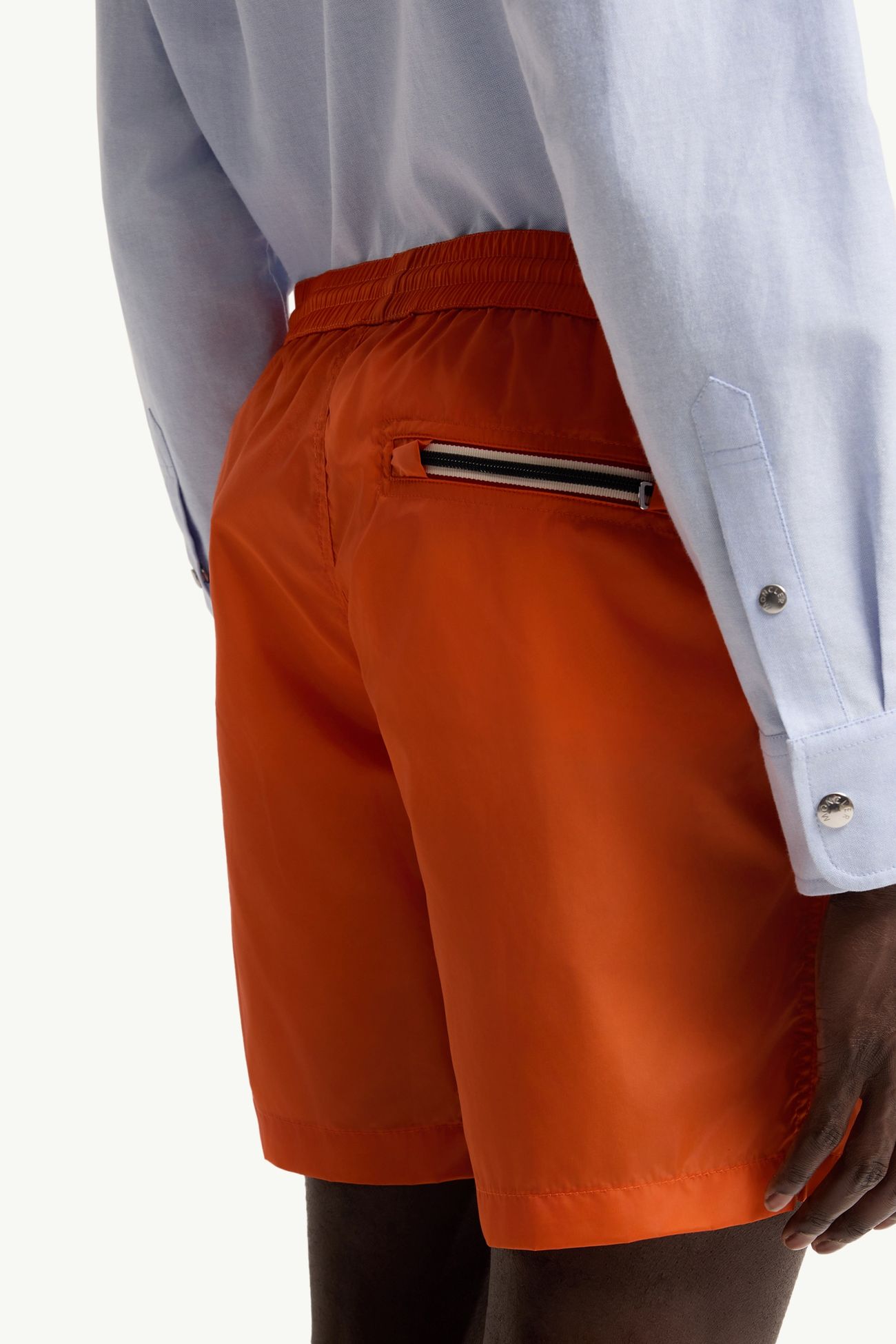 Short de bain à logo Hommes Orange Moncler 5