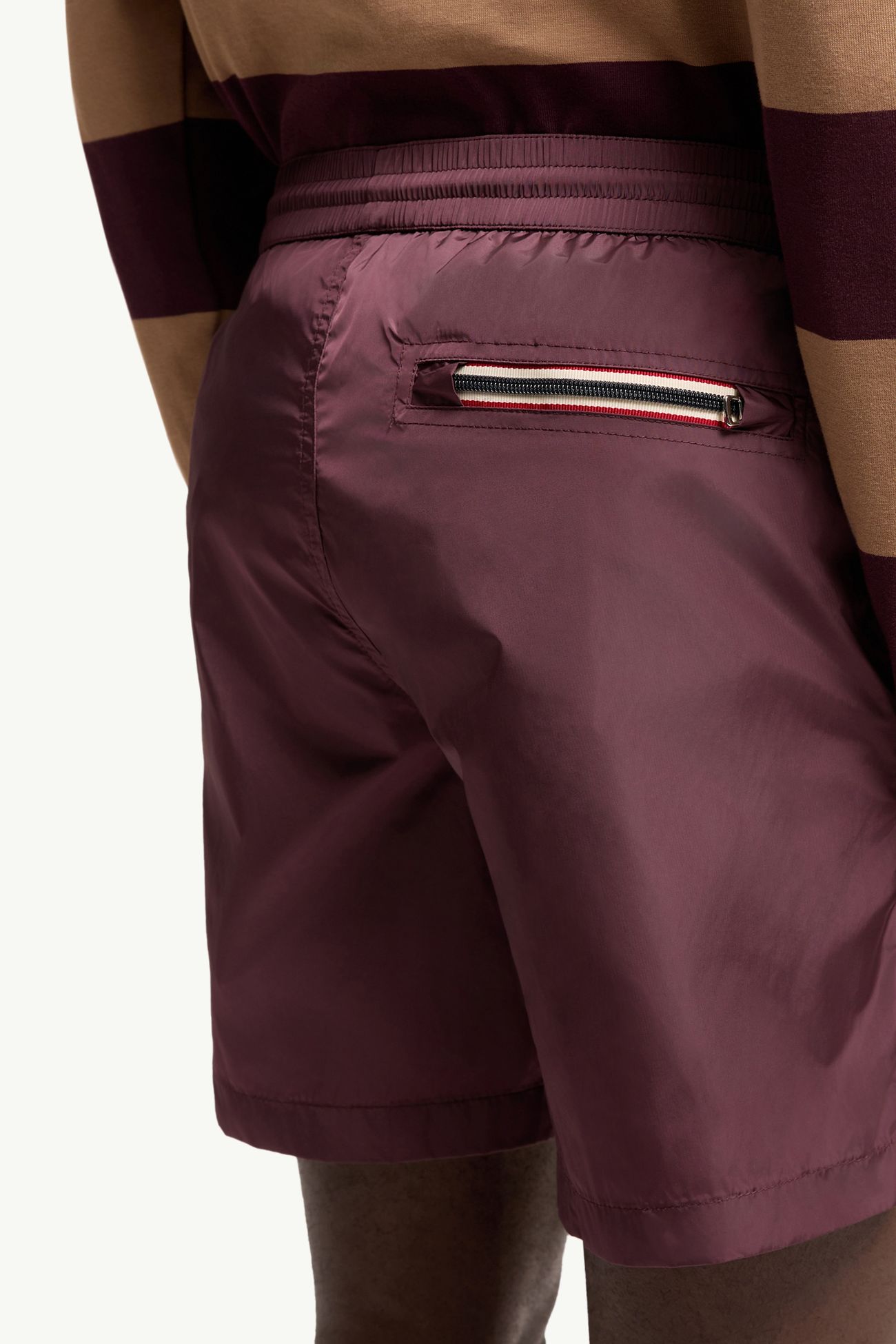 Logo Swim Shorts Men Burgundy Moncler 5
