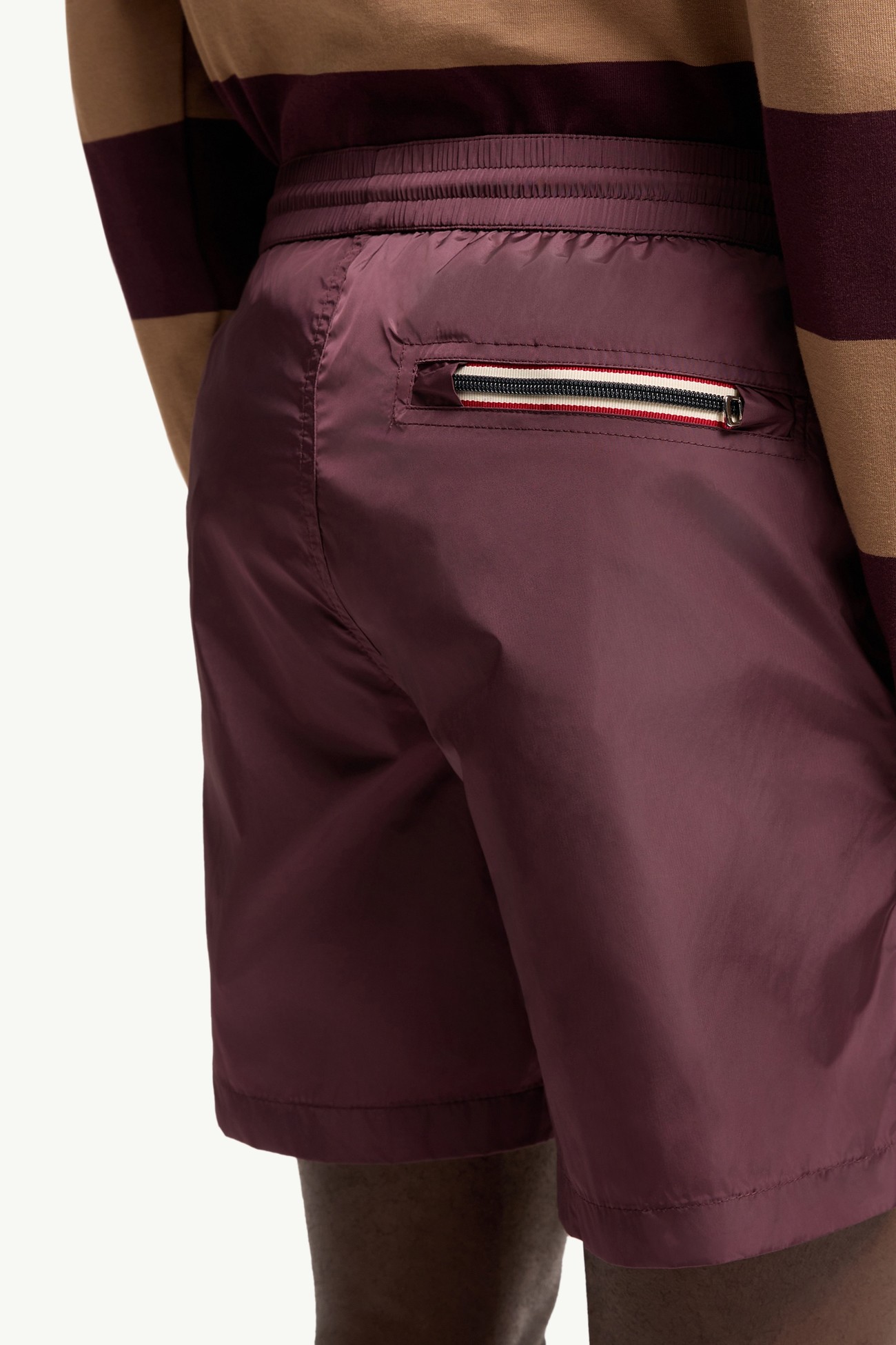 Logo Swim Shorts Men Burgundy Moncler 5