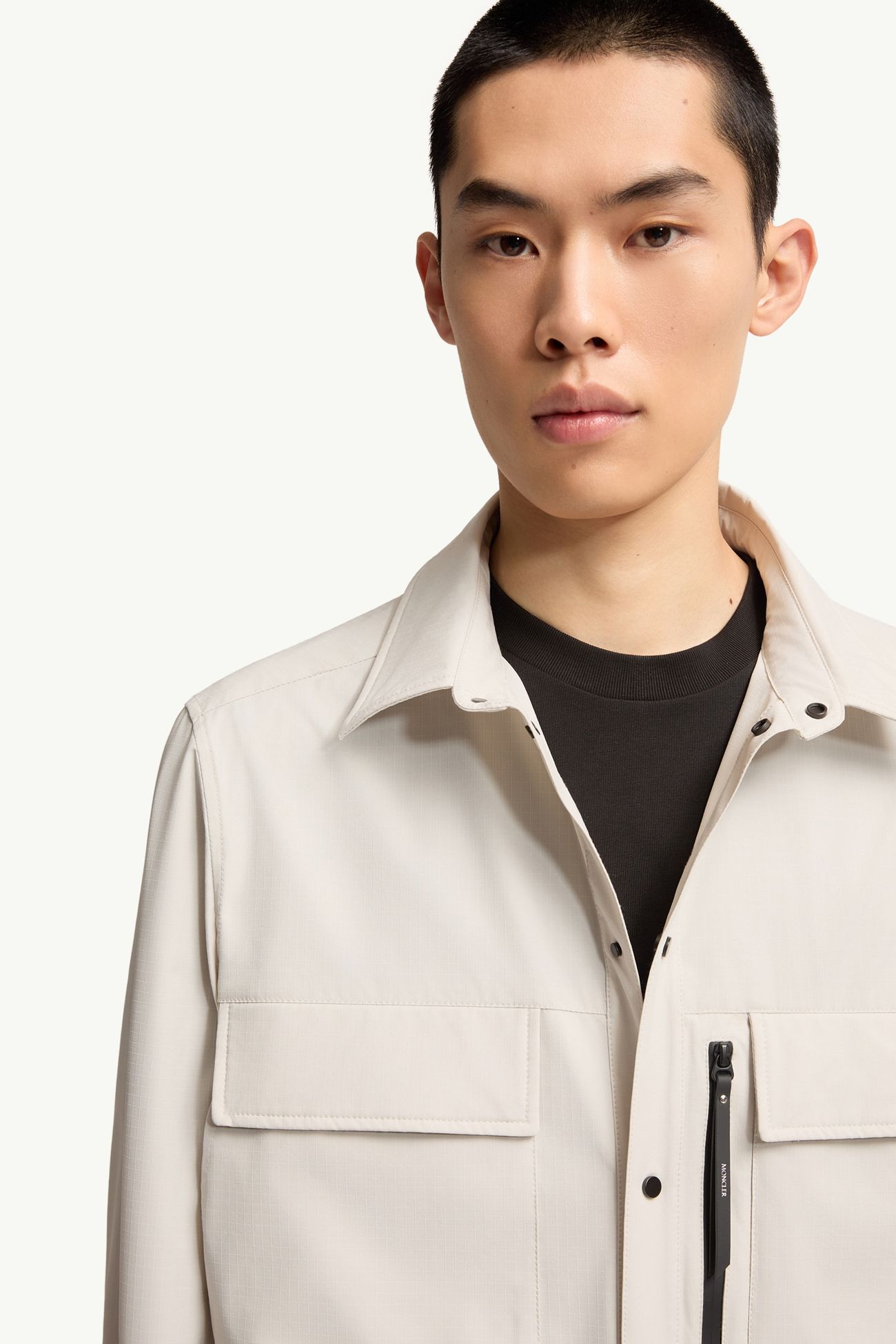 シャツジャケット メンズ ホワイトアイボリー Moncler 5