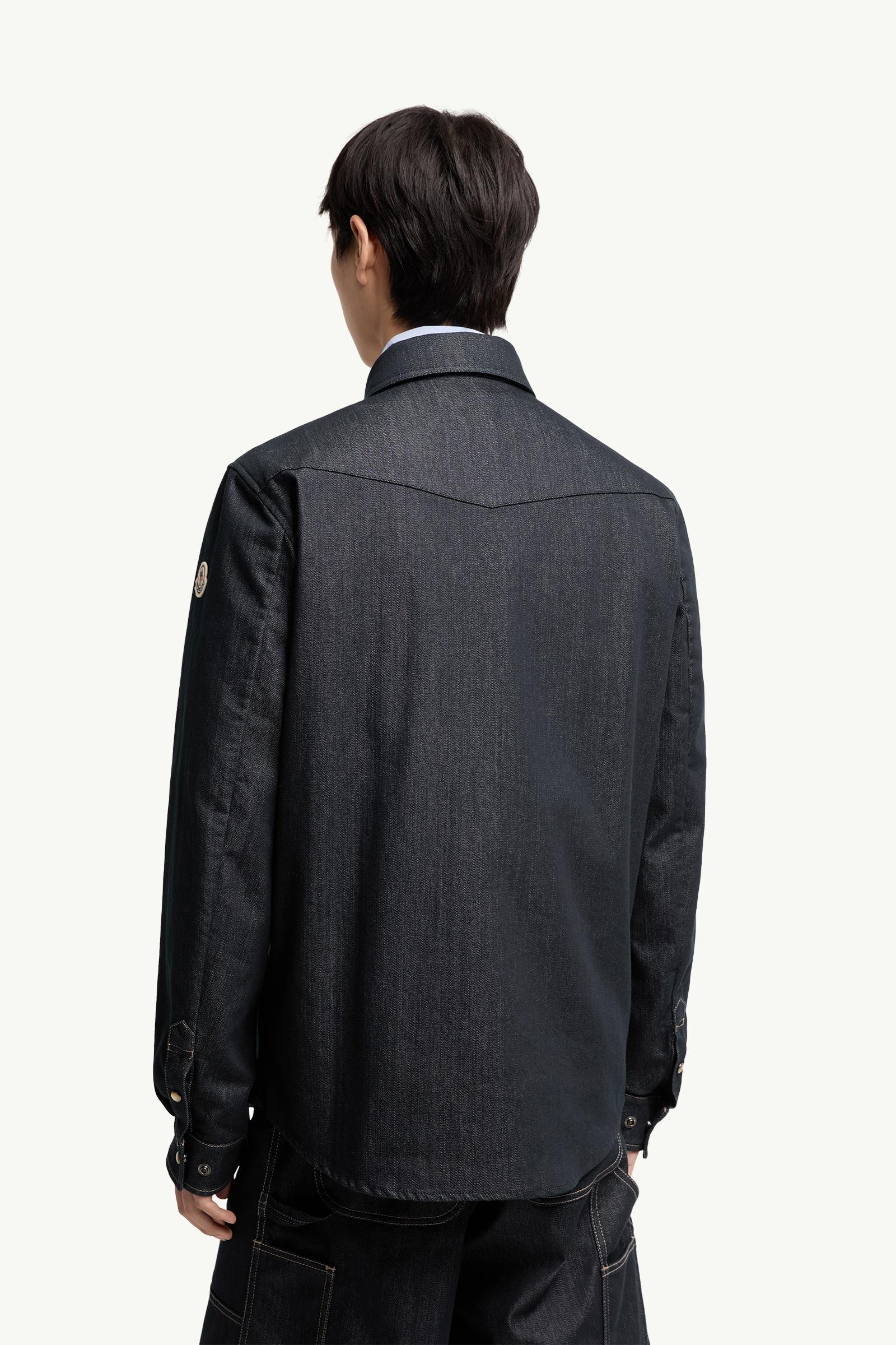 Denim Blue Denim Long Sleeve Shirt - Shirt Jackets for Men