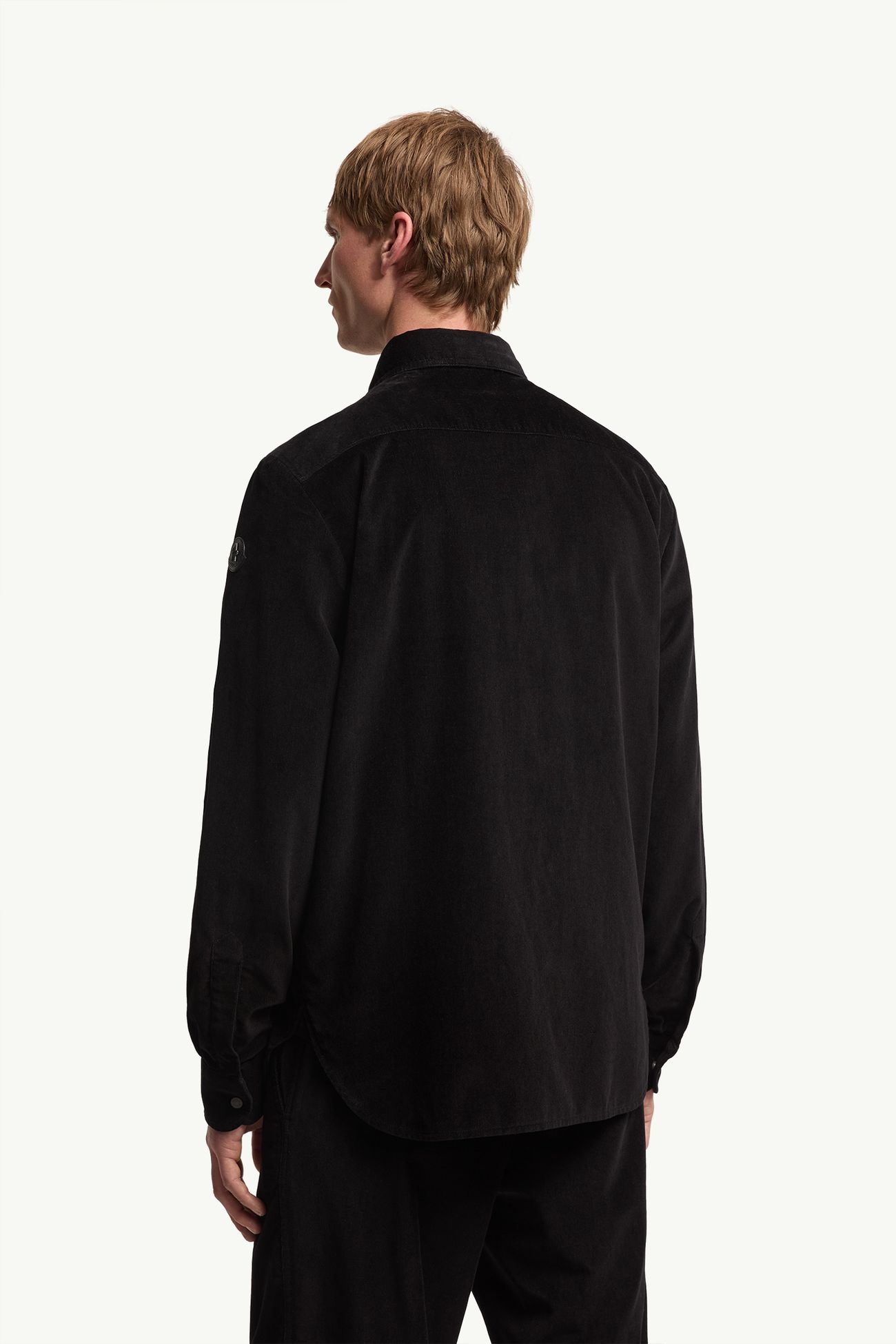Corduroy Shirt Jacket Men Black Moncler 4