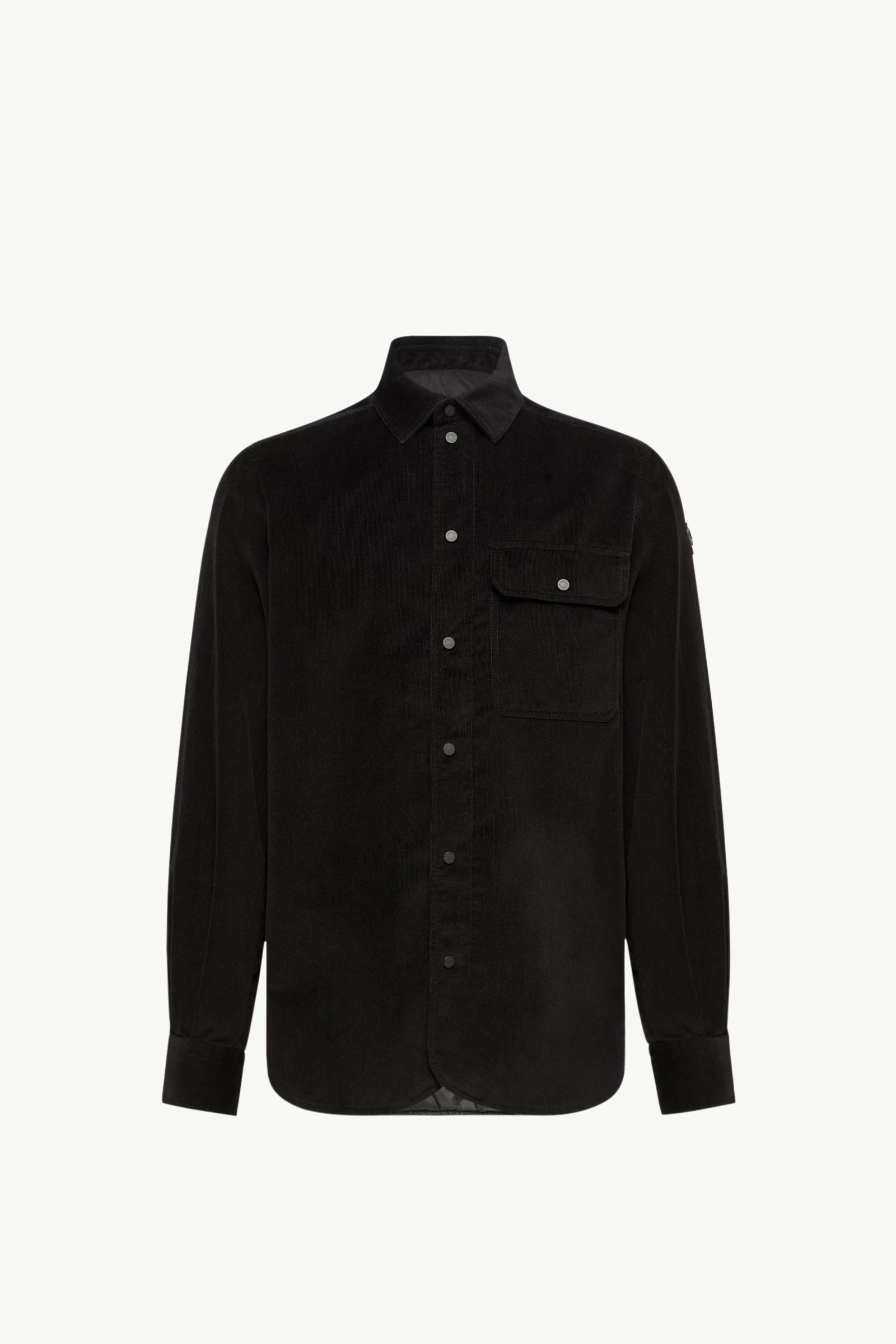 Corduroy Shirt Men Black Moncler