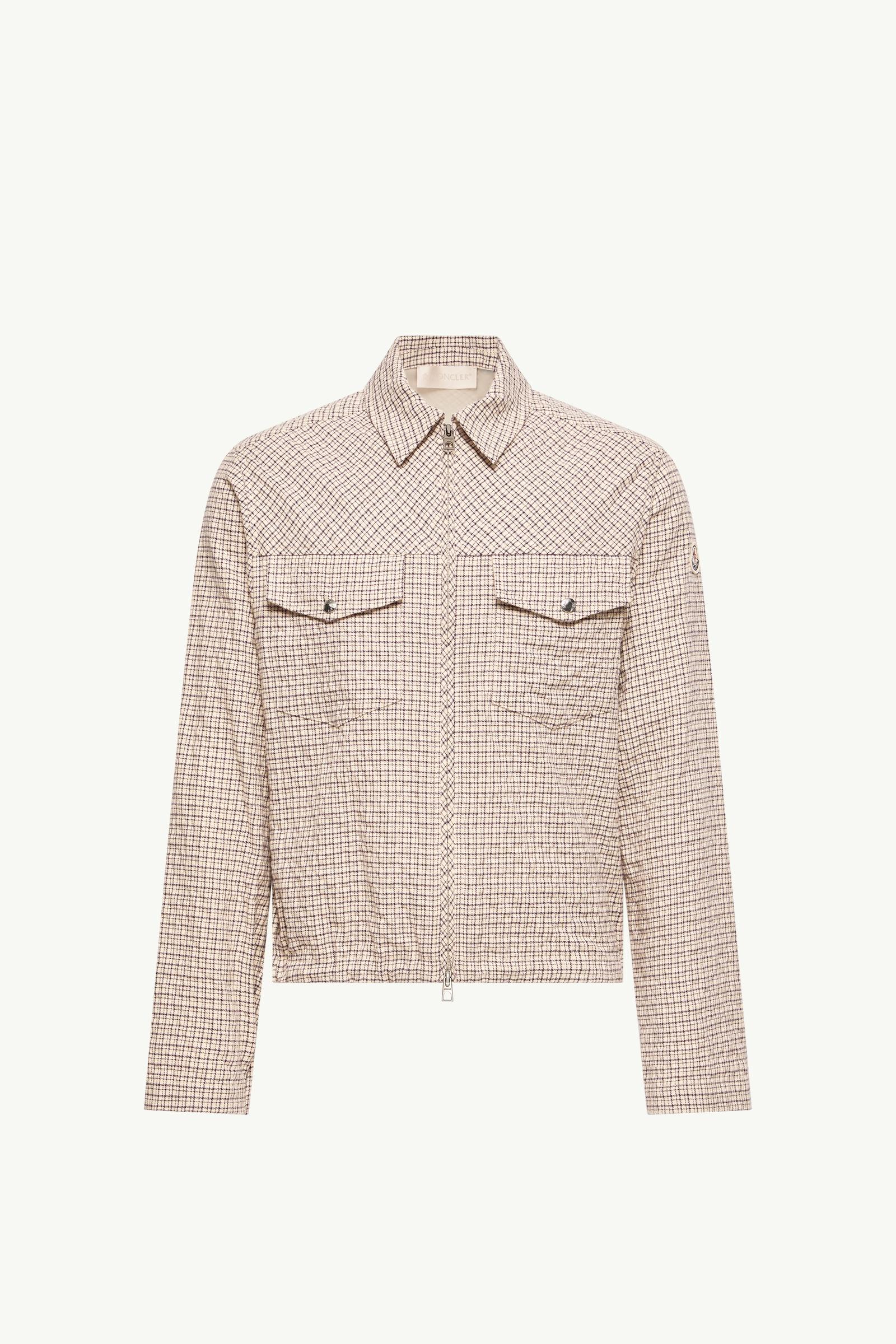 Hemdjacke aus Micro-Madras-Flanell Herren Weiß Moncler, 1 of 0