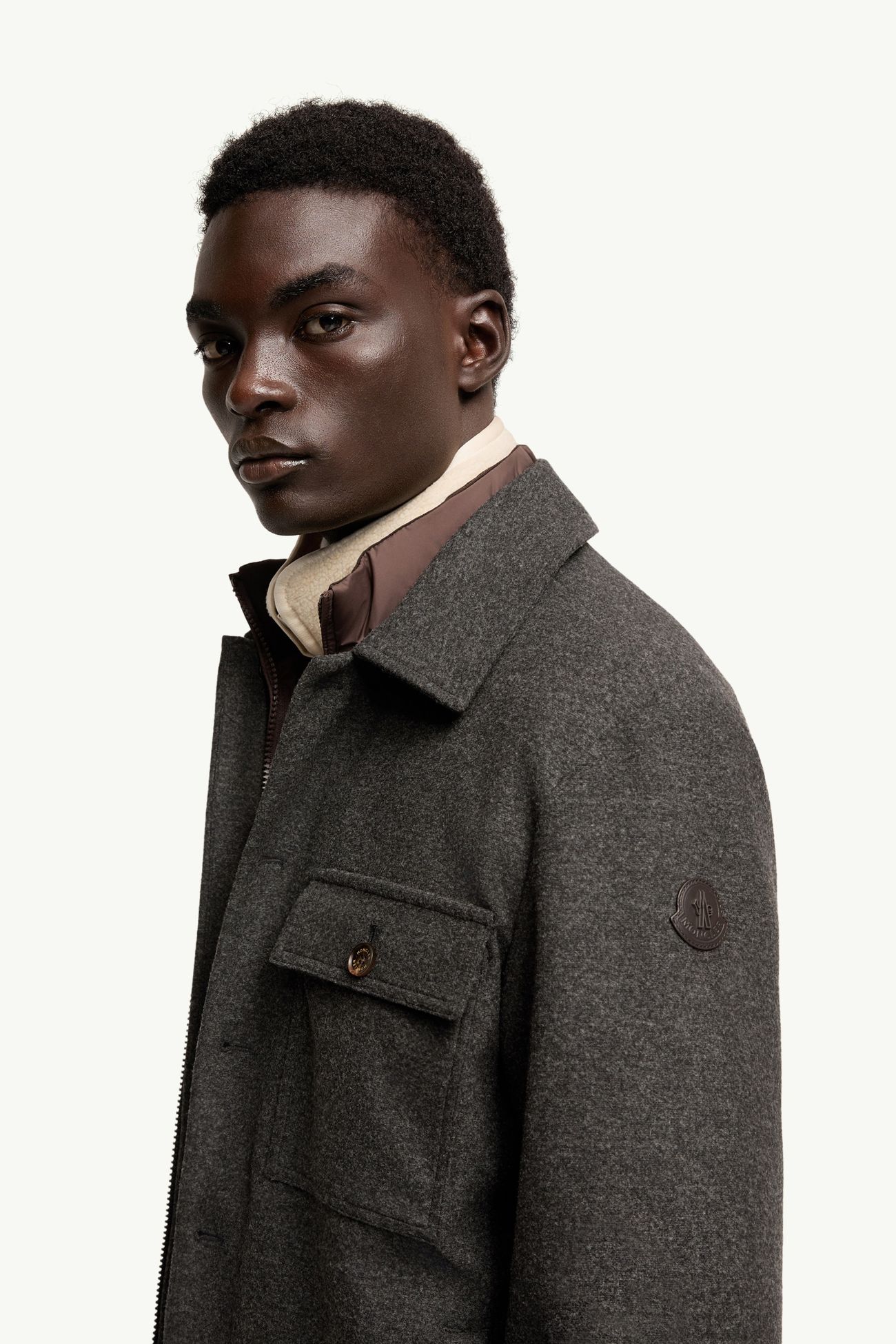 男士衬衫式夹克外套 男士 深灰色 Moncler 1