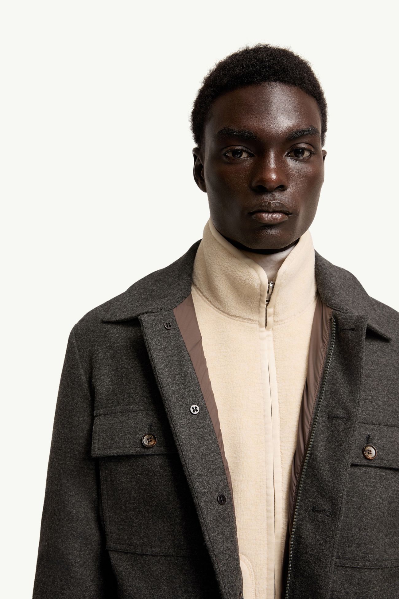 男士衬衫式夹克外套 男士 深灰色 Moncler 5