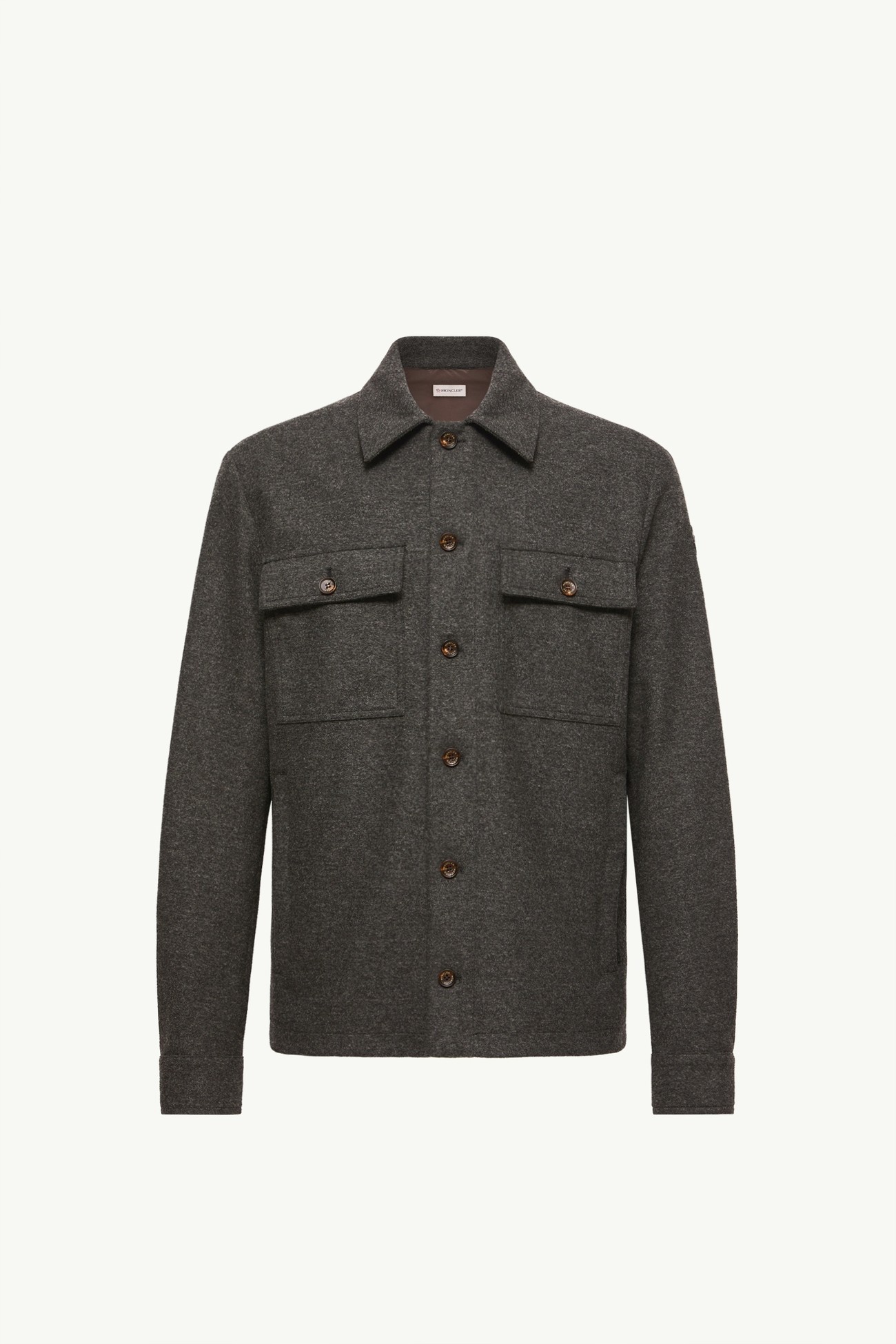Giacca Camicia in Flanella Uomo Grigio Scuro Moncler 2
