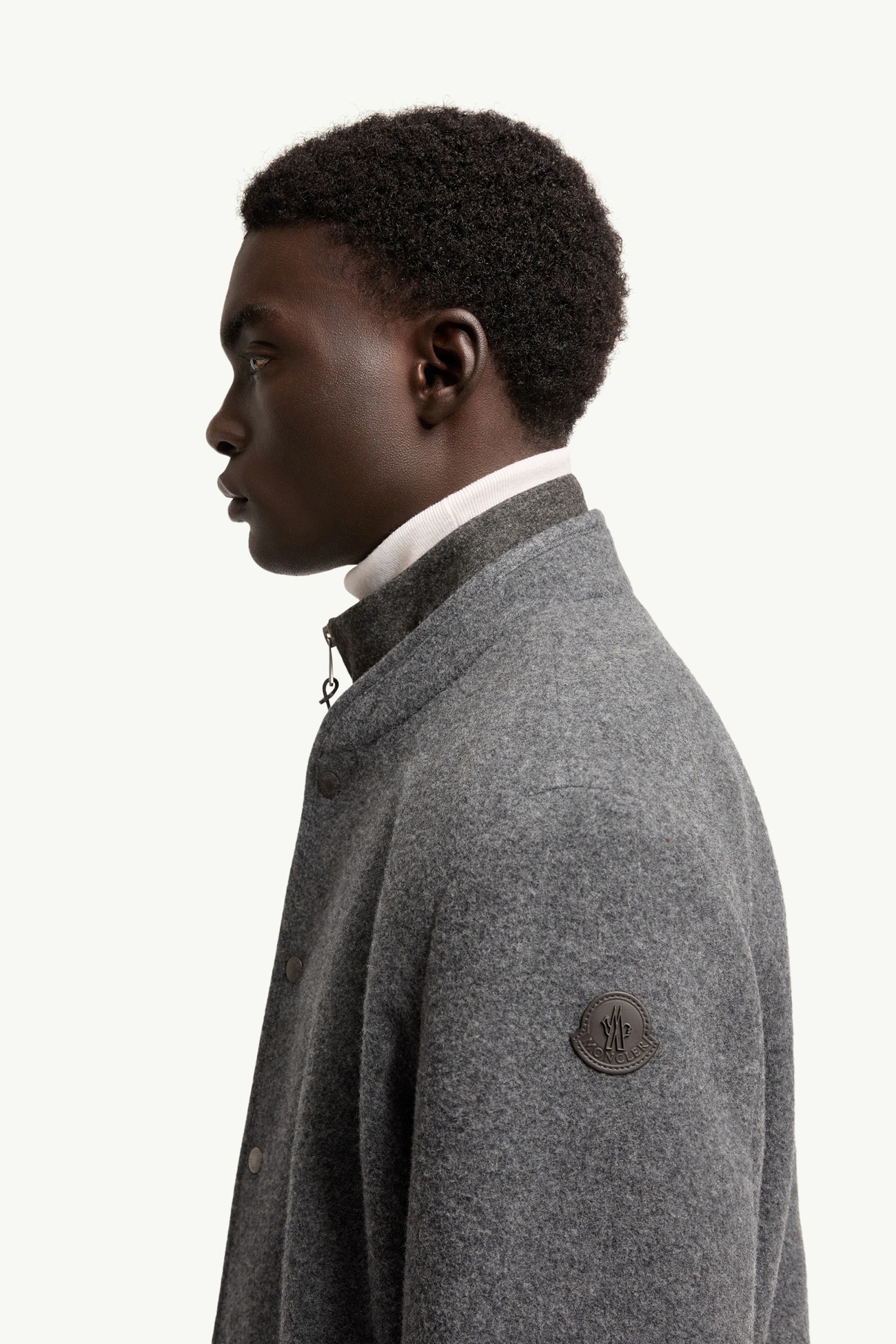 羊毛恤衫式外套 男士 深灰色 Moncler 1