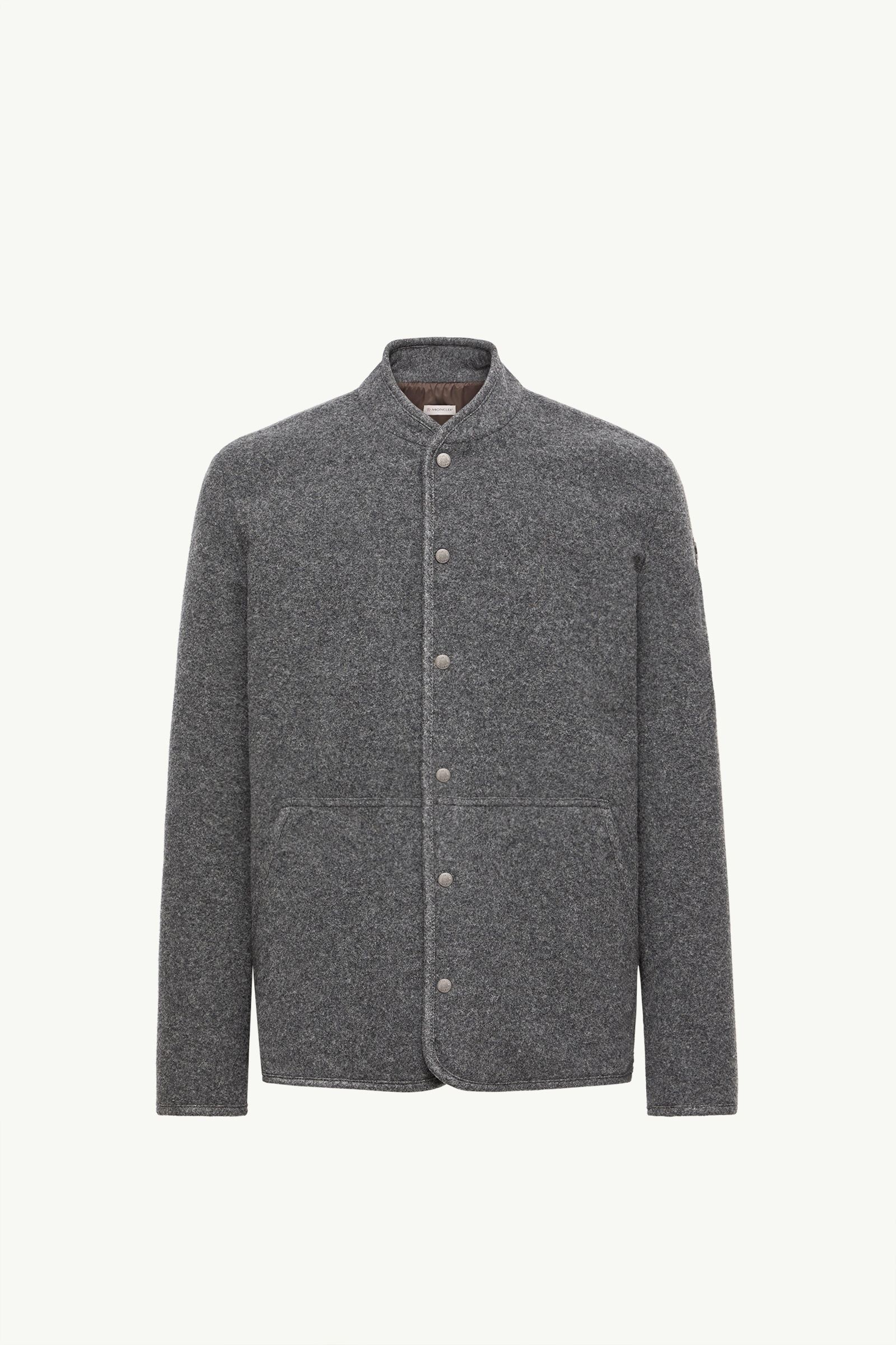 Wool Shirt Jacket Men Dark Gray Moncler, 1 of 0