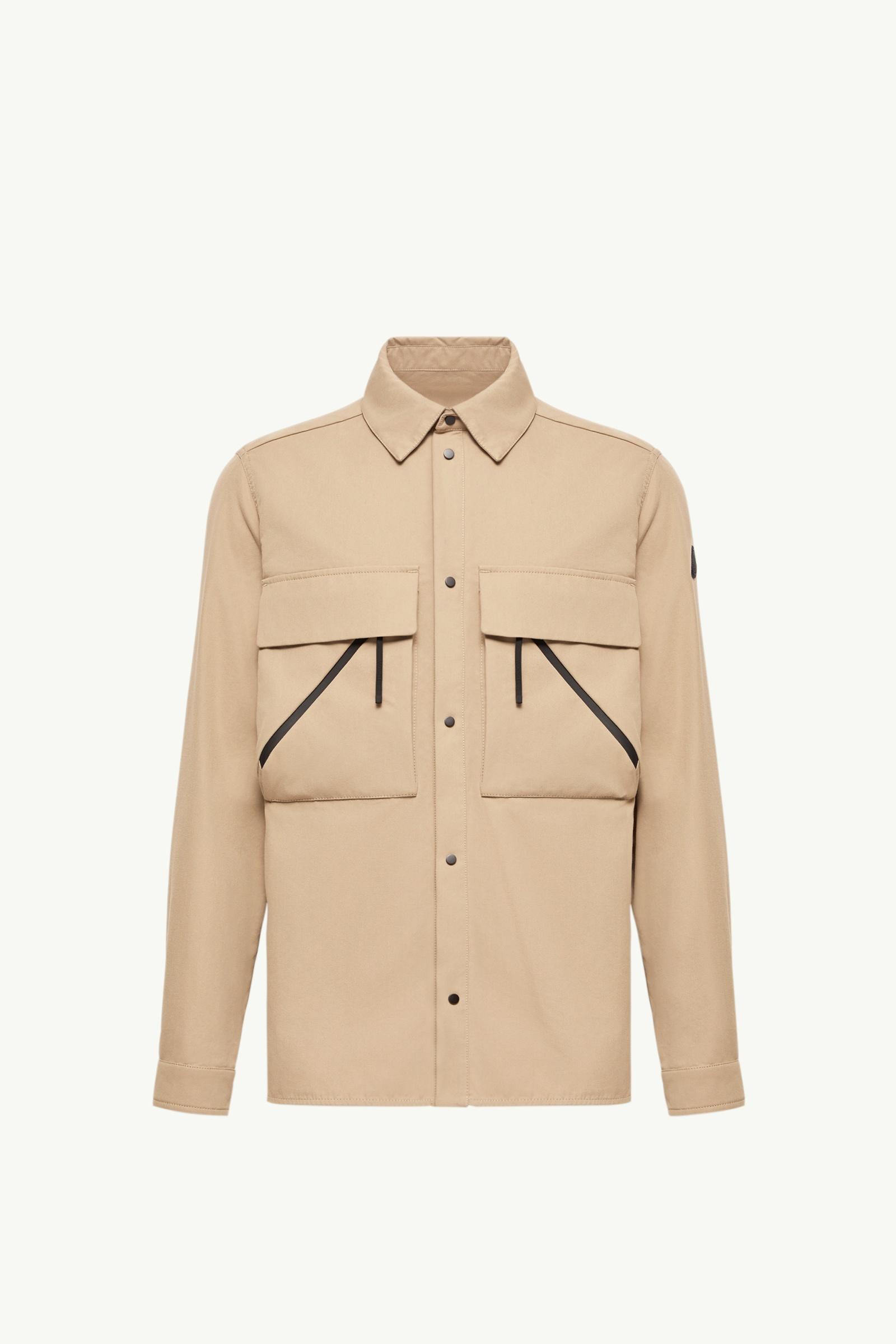 Brushed Cotton Shirt Men Beige Moncler, 1 of 0
