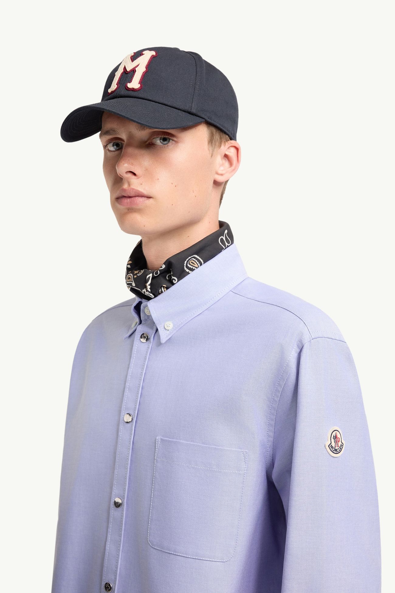 Hemd aus Baumwolle Herren Hellblau Moncler 1