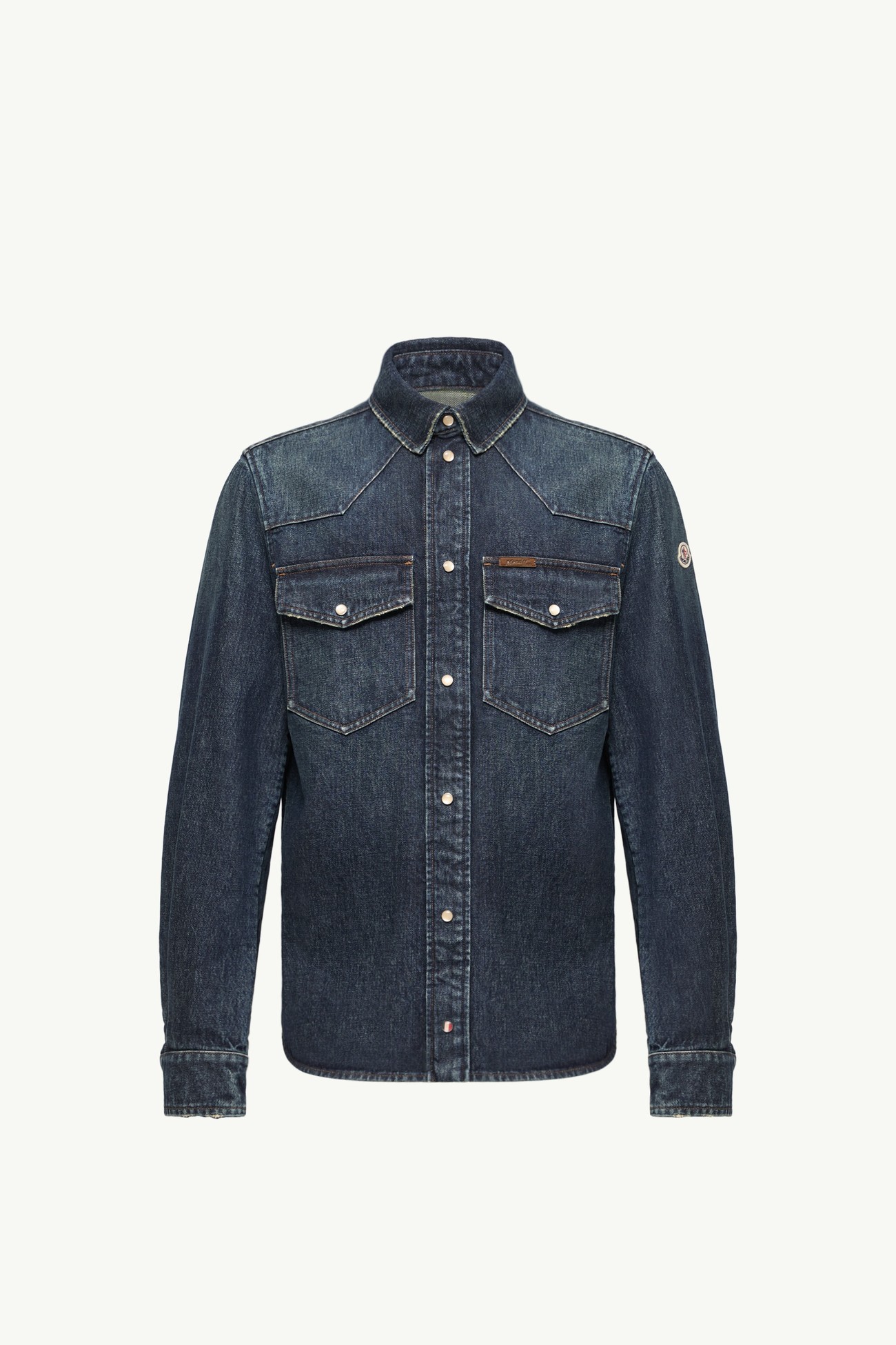 Giacca camicia in denim Uomo Blu Scuro Moncler 2
