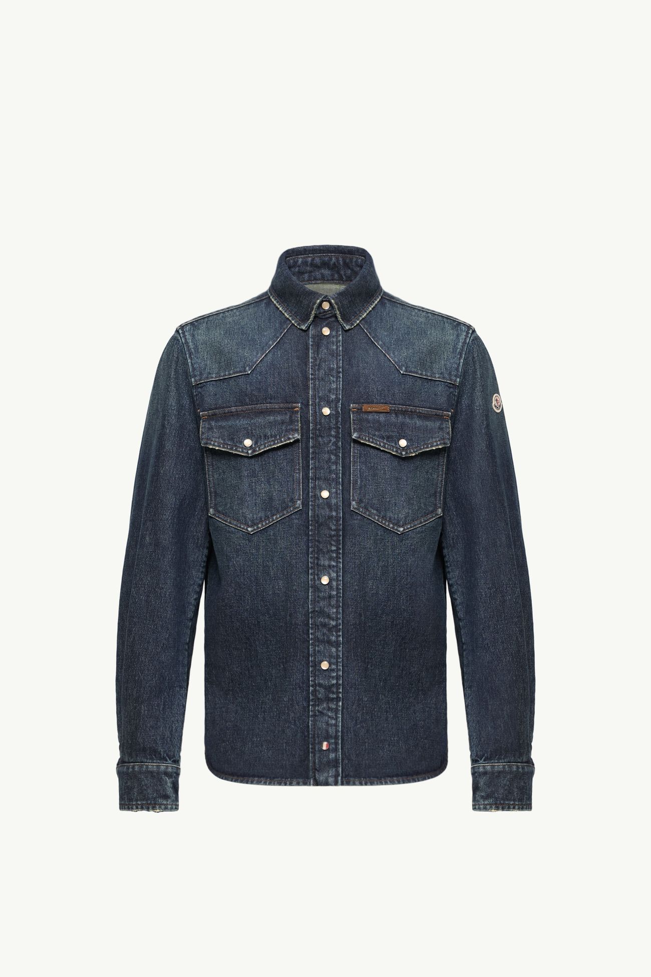 牛仔布恤衫式外套 男士 牛仔藍色 Moncler 2