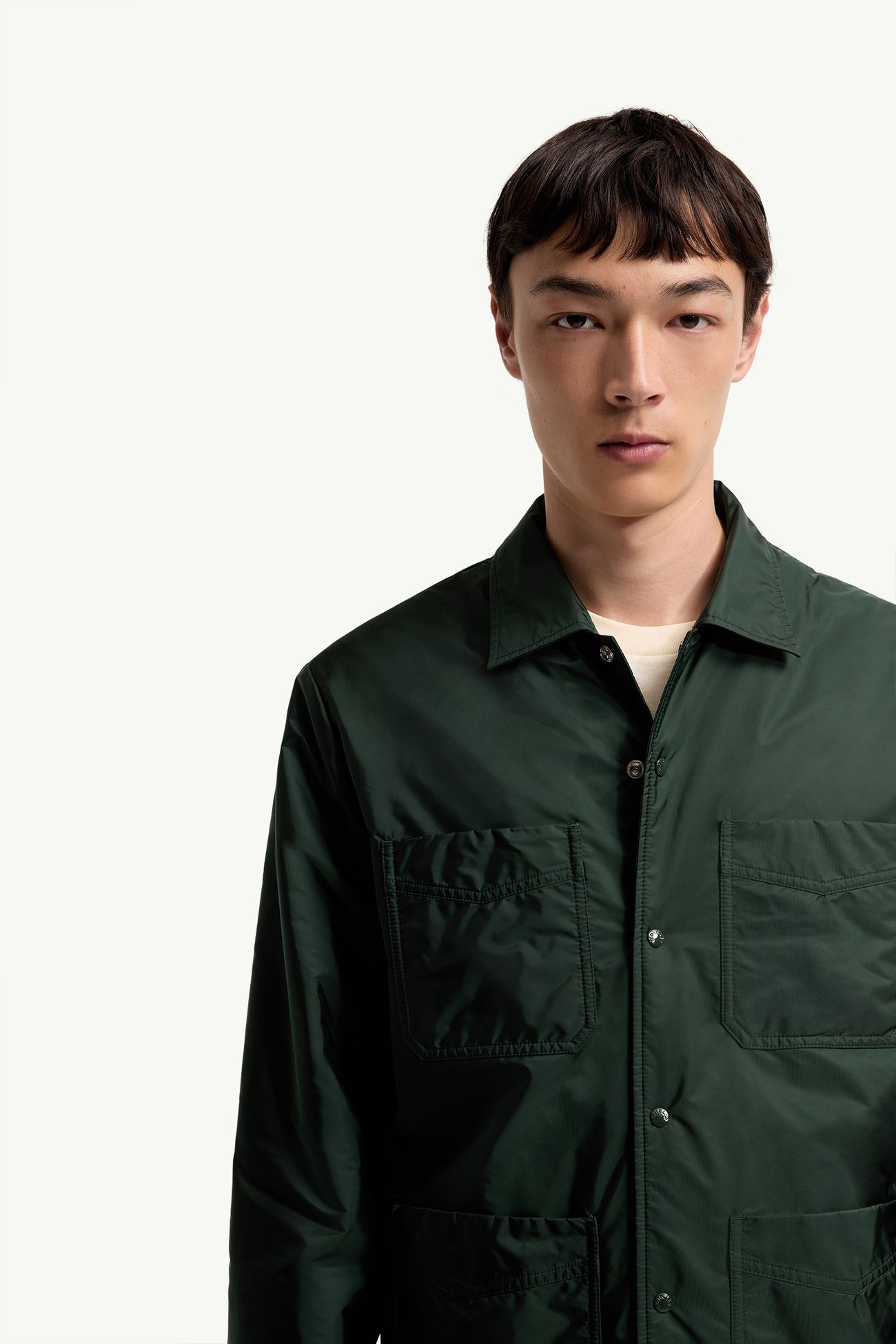 Shirt Jacket Jacket Men Dark Green Moncler 5