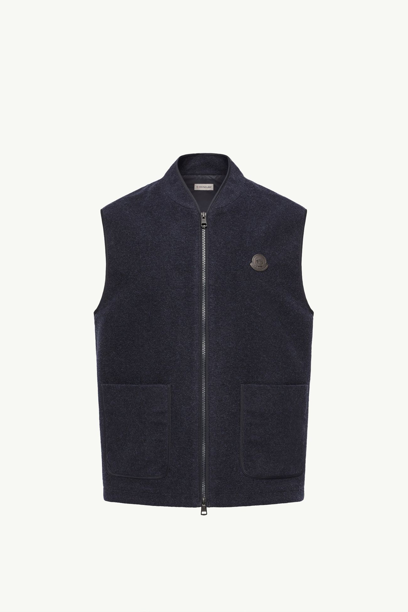 羊毛拉鏈背心 男士 海軍藍色 Moncler 2