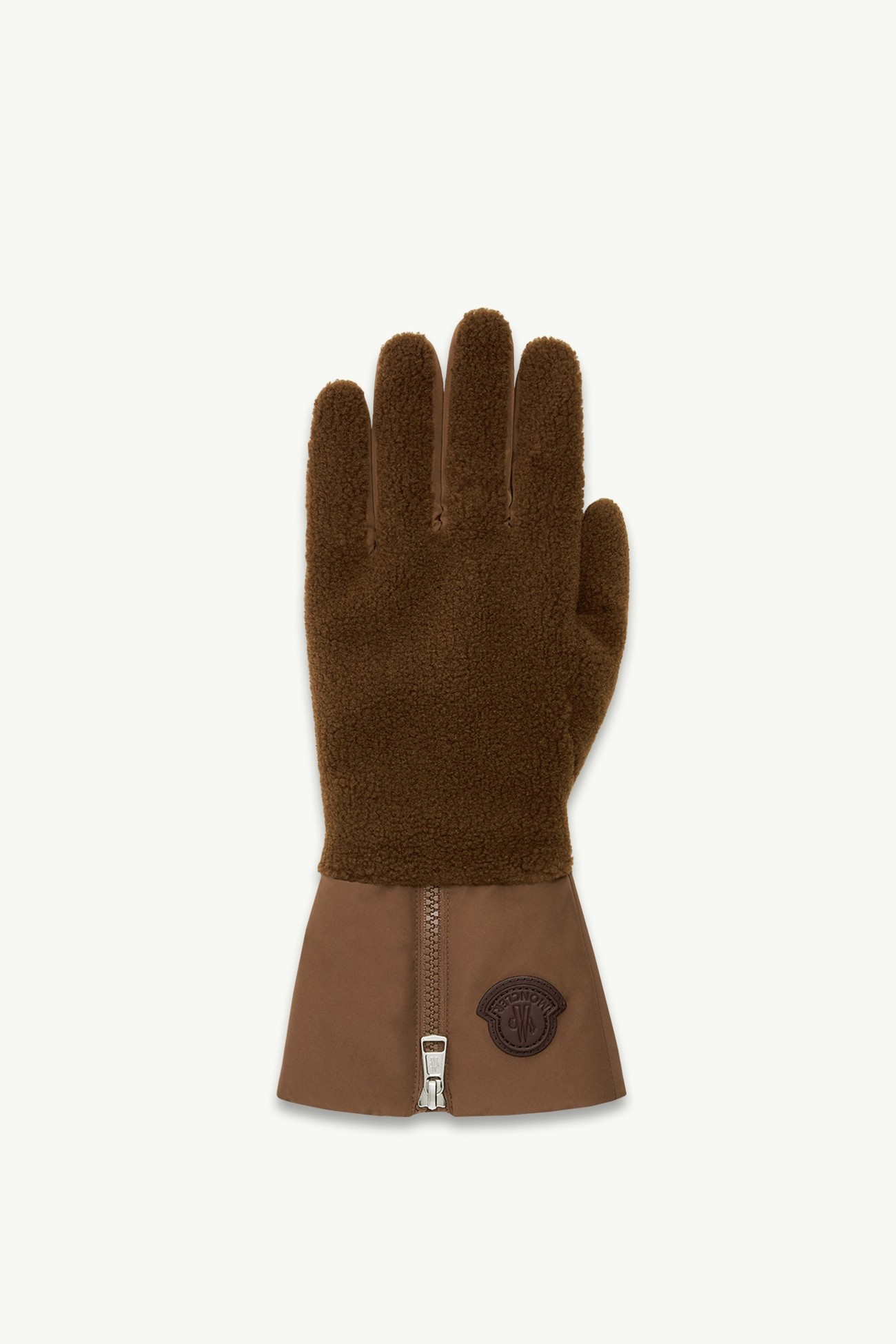 Guantes de tejido efecto peluche Hombre Marrón Moncler 0