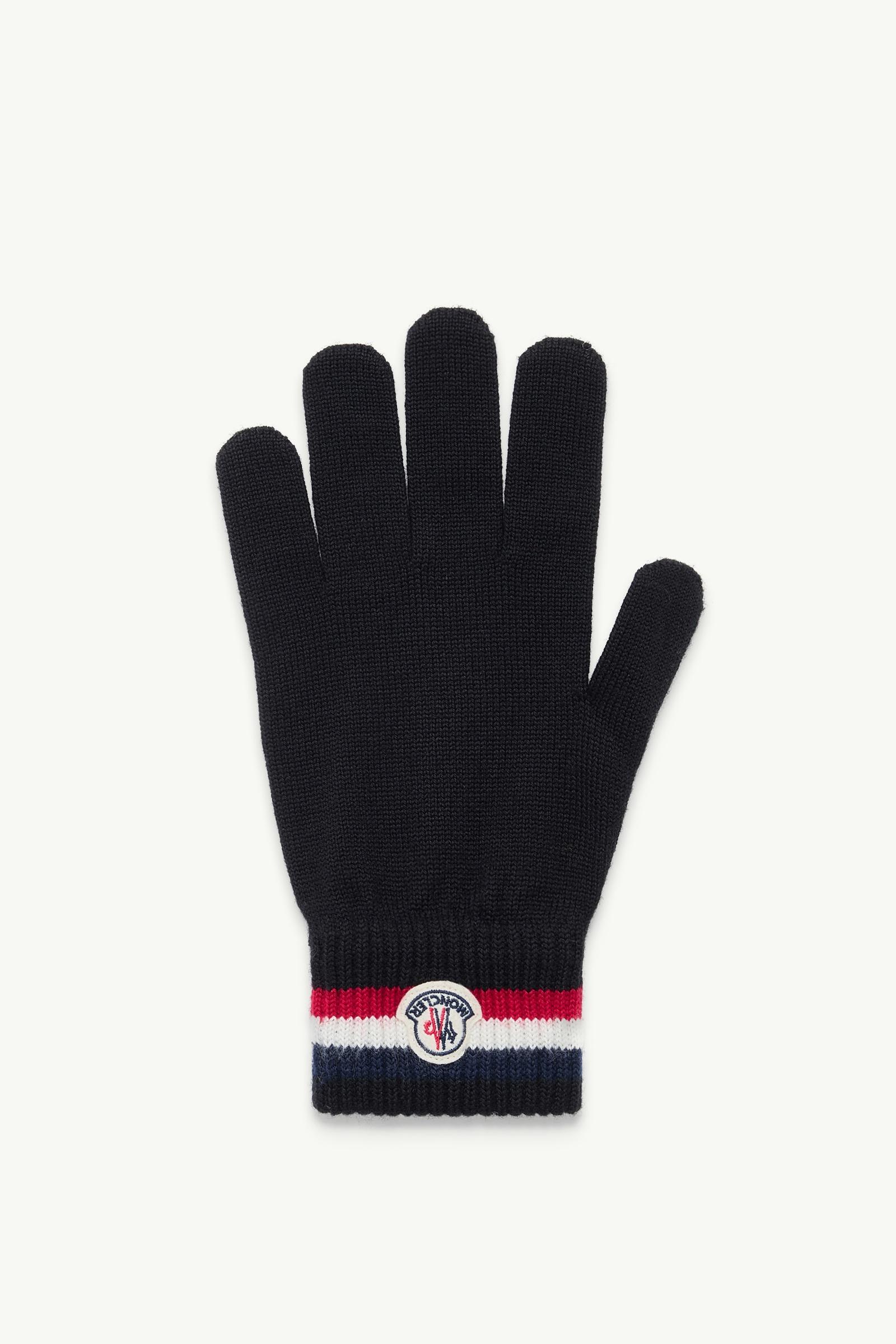 Tricolor Wool Gloves Men Black Moncler, 1 of 0