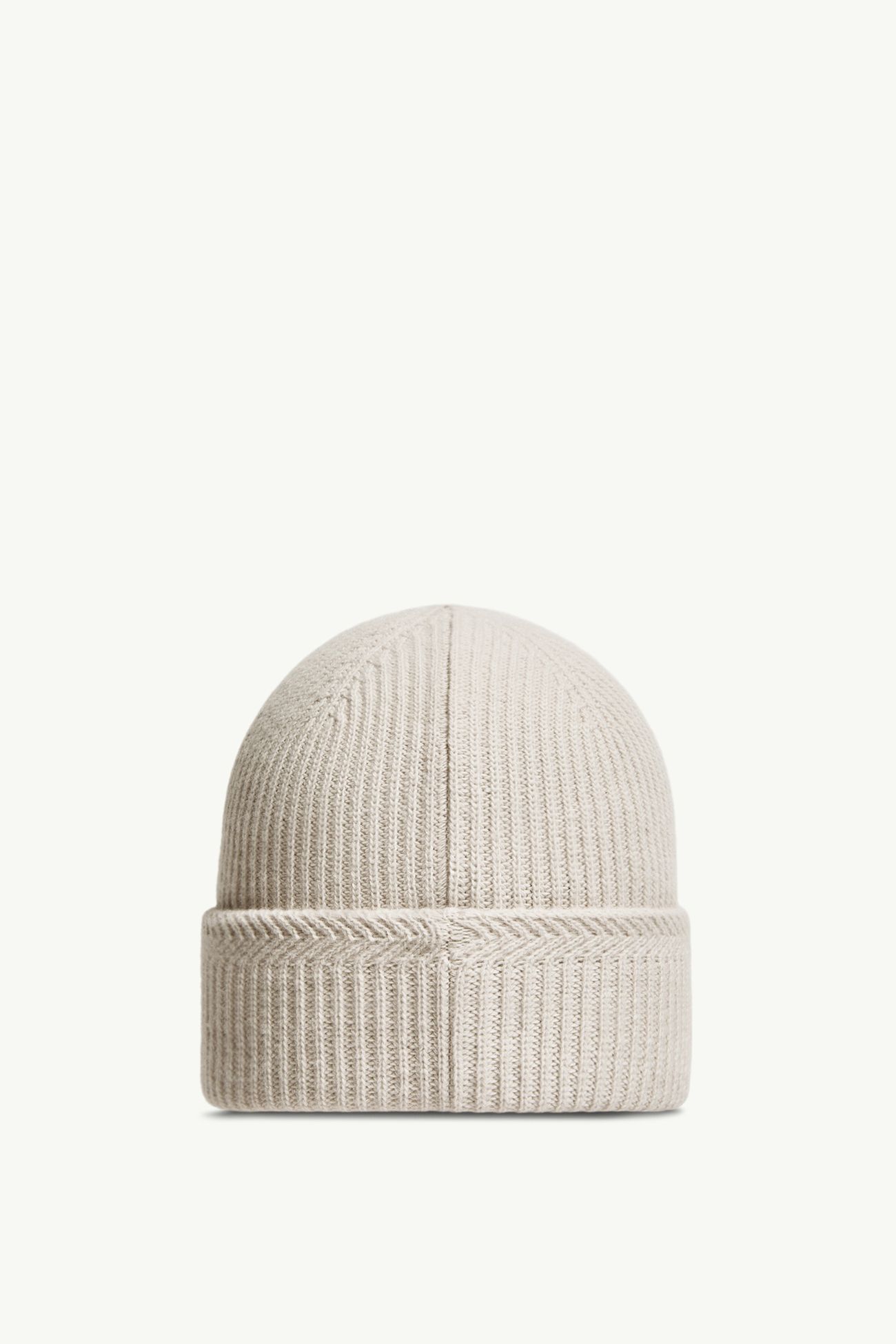 Gorro de mezcla de cachemira con logotipo Hombre Gris Hielo Moncler 3